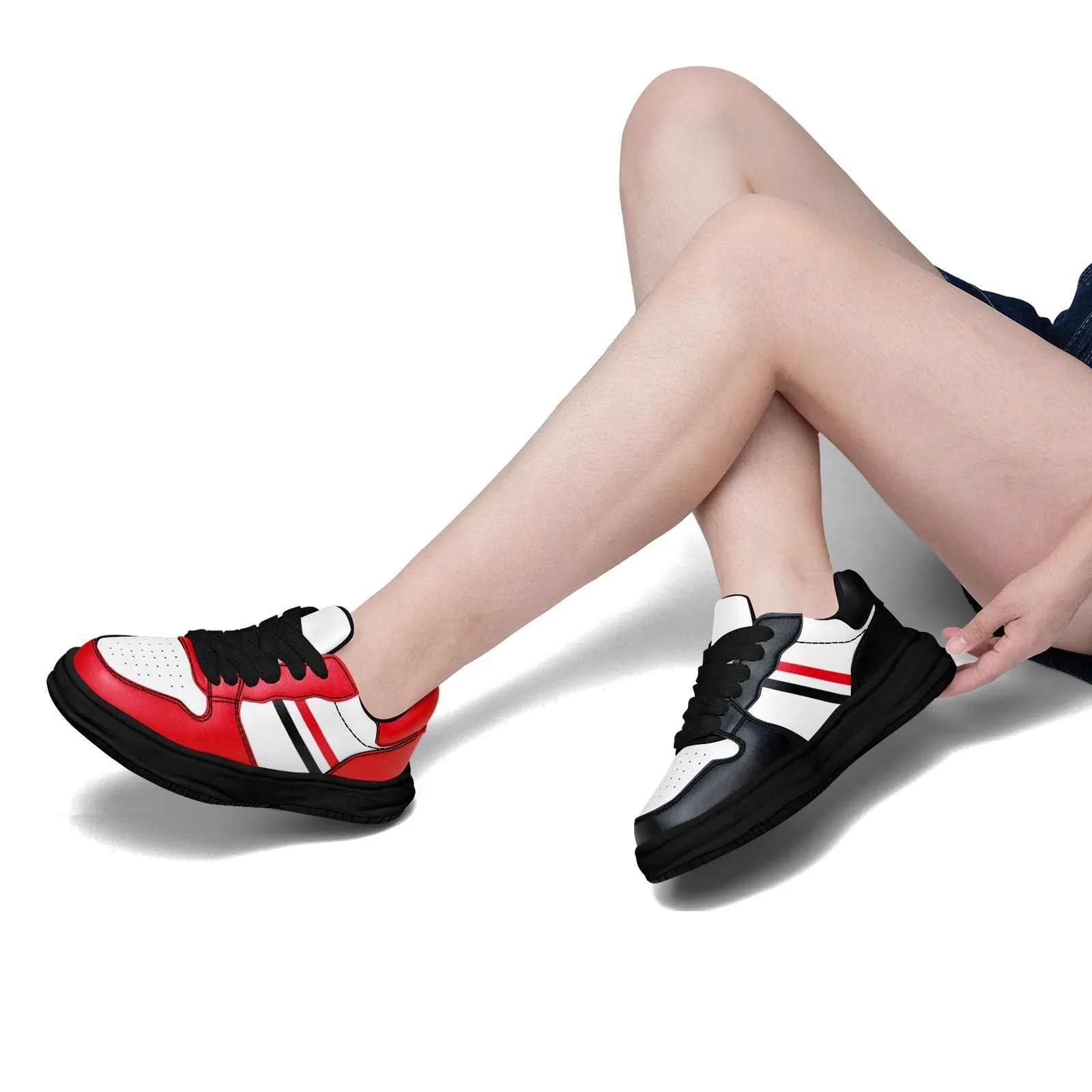 Corporate Gifts,Custom Red Blue Houston Shoes Personalized Sneaker FN032-D020389-12