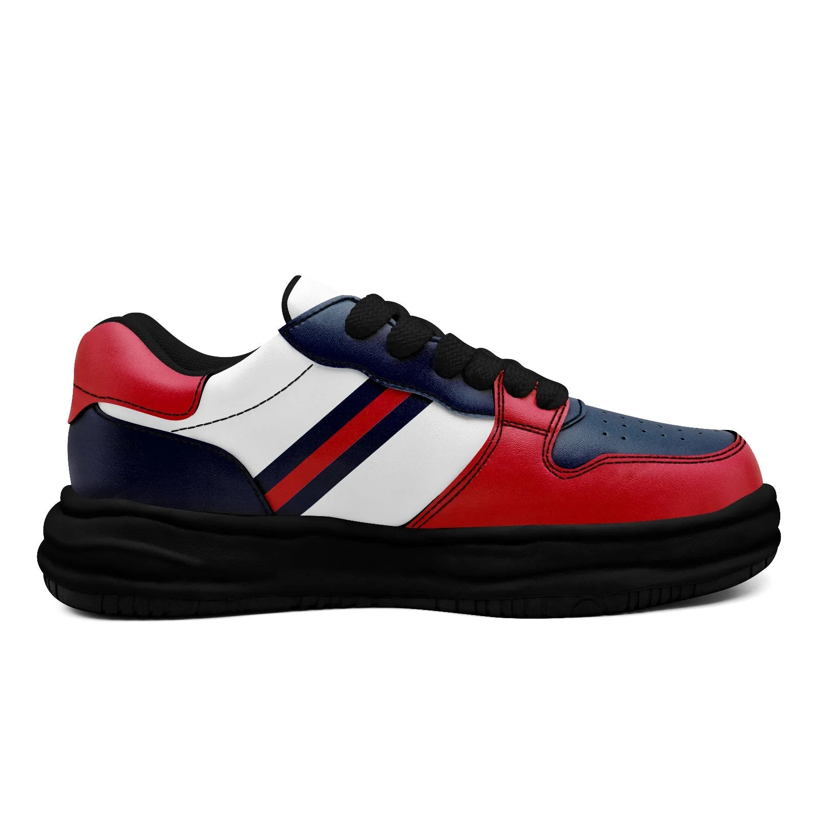 Corporate Gifts,Custom Red Blue New England Shoes Personalized Sneaker FN032-D020389-26