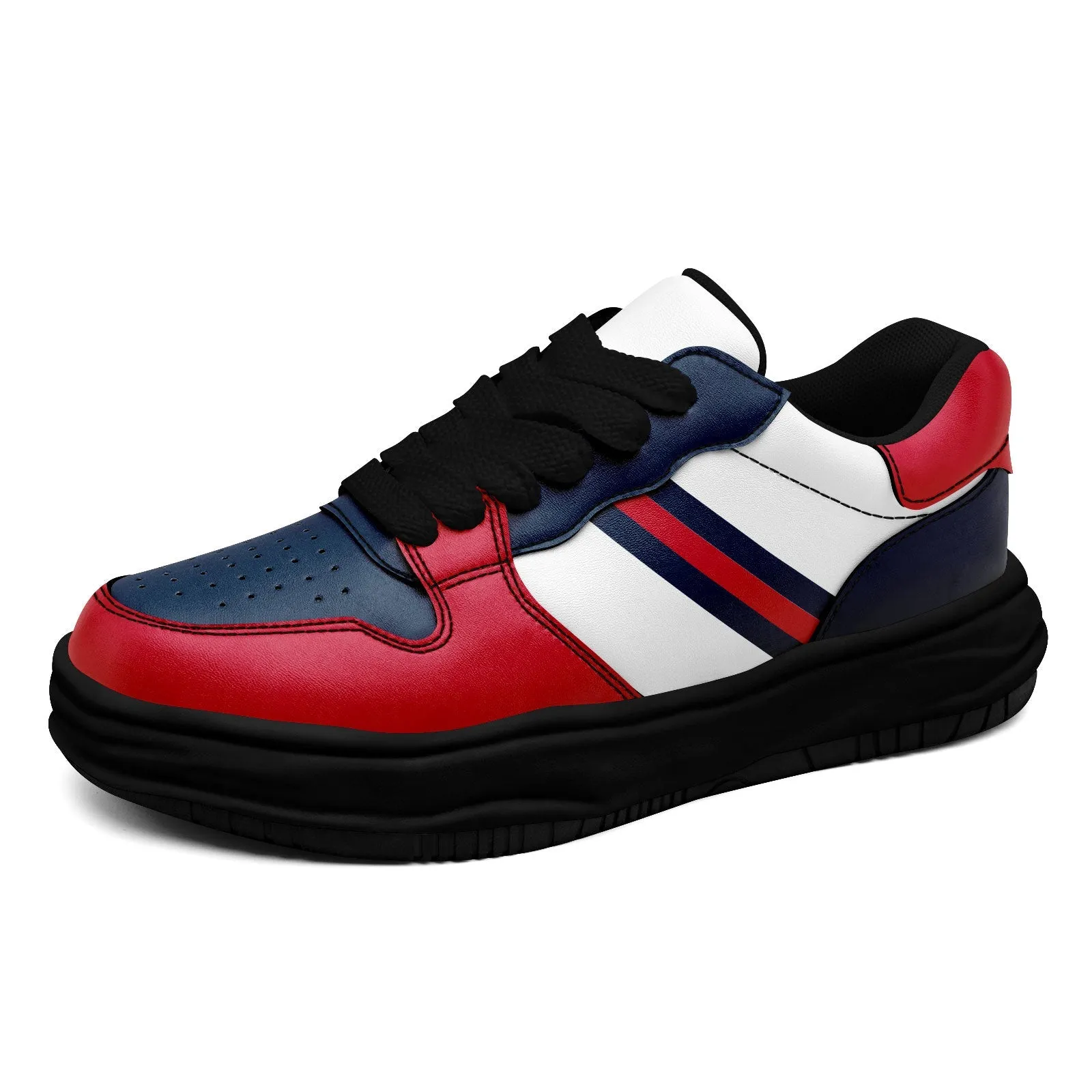 Corporate Gifts,Custom Red Blue New England Shoes Personalized Sneaker FN032-D020389-26