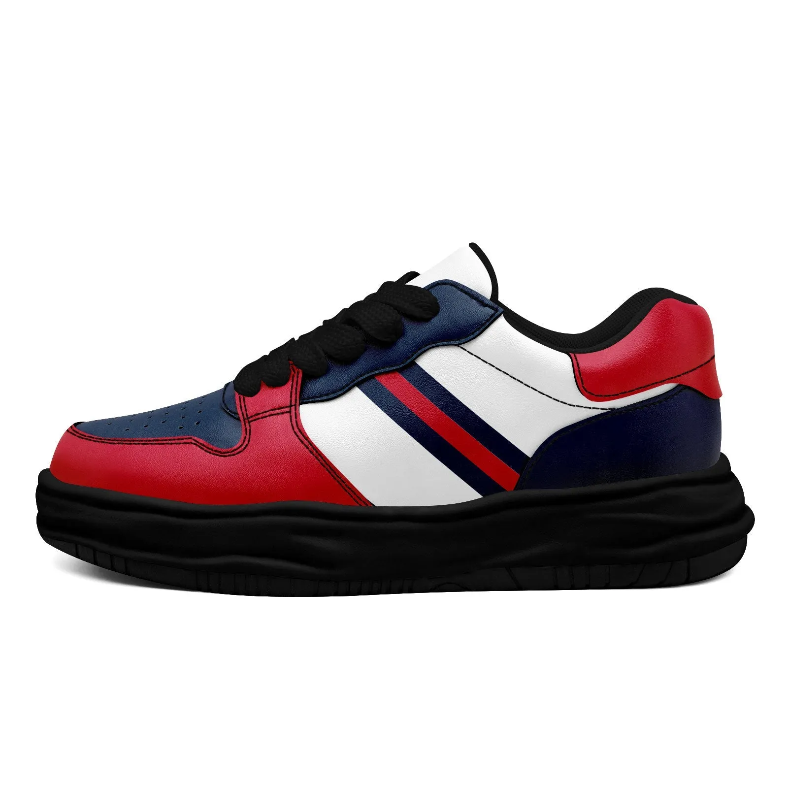 Corporate Gifts,Custom Red Blue New England Shoes Personalized Sneaker FN032-D020389-26