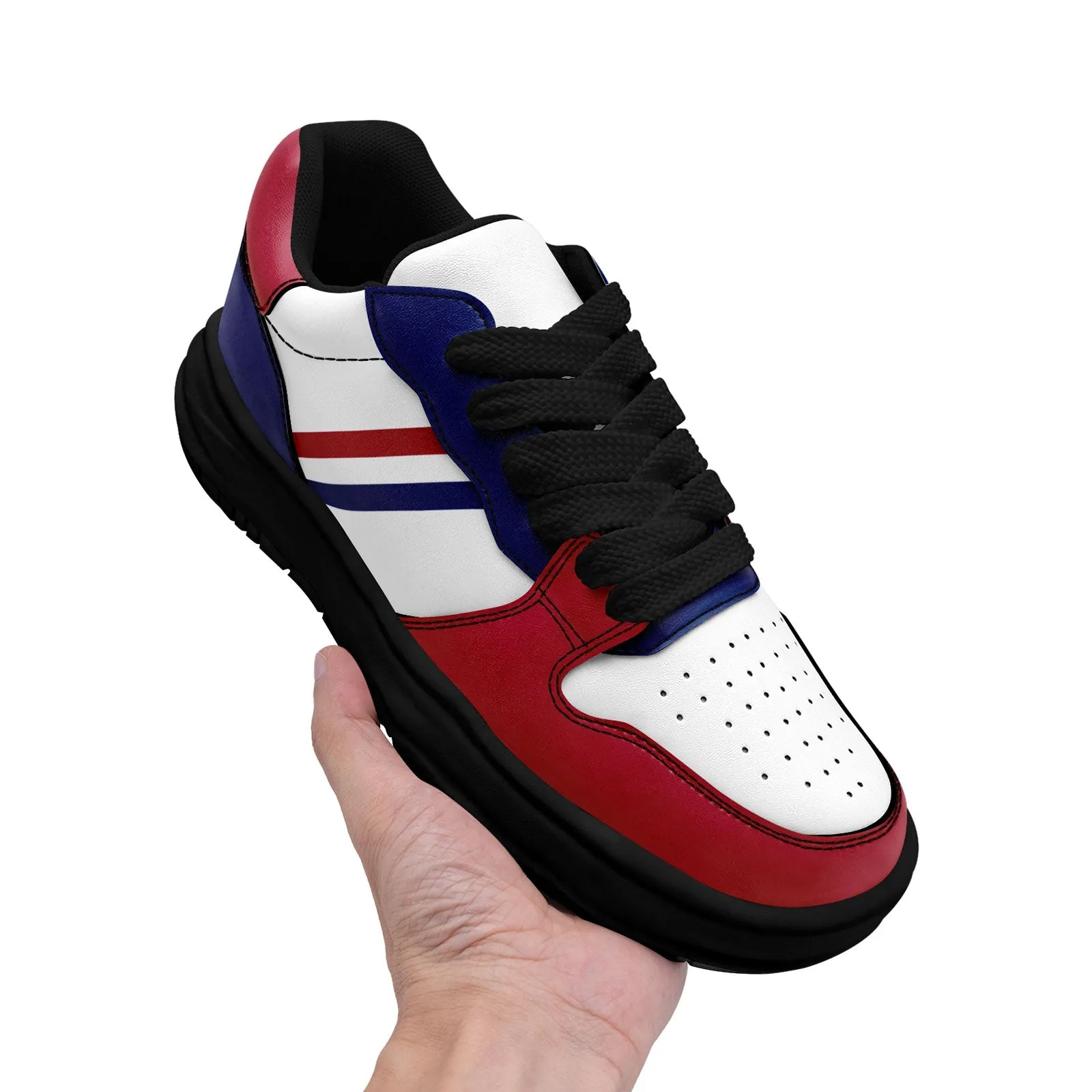 Corporate Gifts,Custom Red Blue New York Shoes Personalized Sneaker FN032-D020389-21