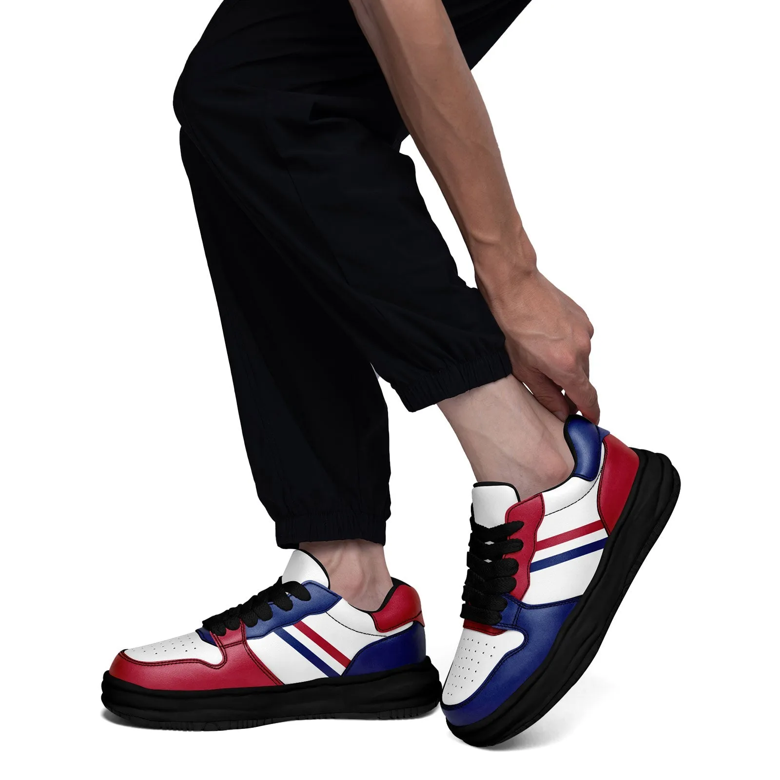 Corporate Gifts,Custom Red Blue New York Shoes Personalized Sneaker FN032-D020389-21