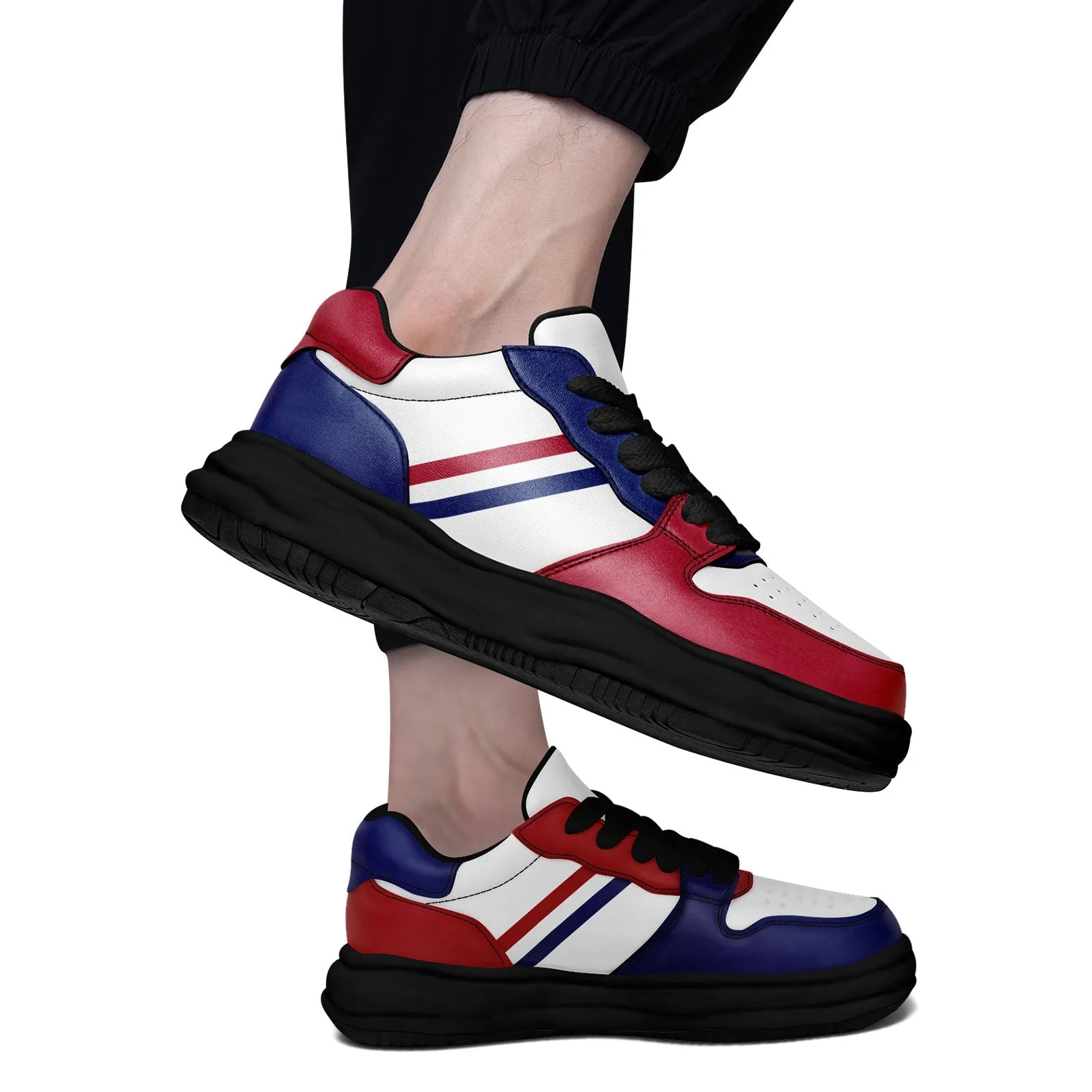 Corporate Gifts,Custom Red Blue New York Shoes Personalized Sneaker FN032-D020389-21