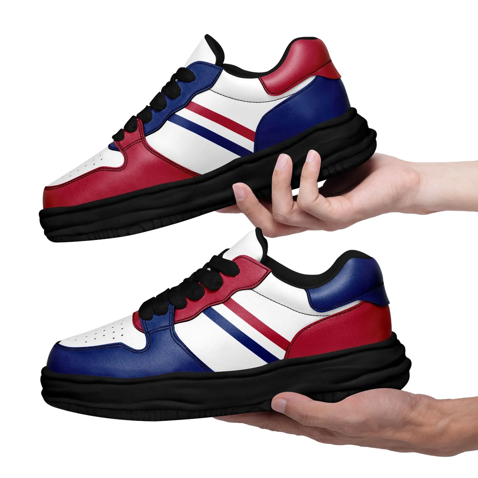 Corporate Gifts,Custom Red Blue New York Shoes Personalized Sneaker FN032-D020389-21