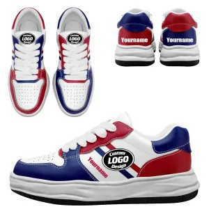 Corporate Gifts,Custom Red Blue New York Shoes Personalized Sneaker FN032-D020389-21