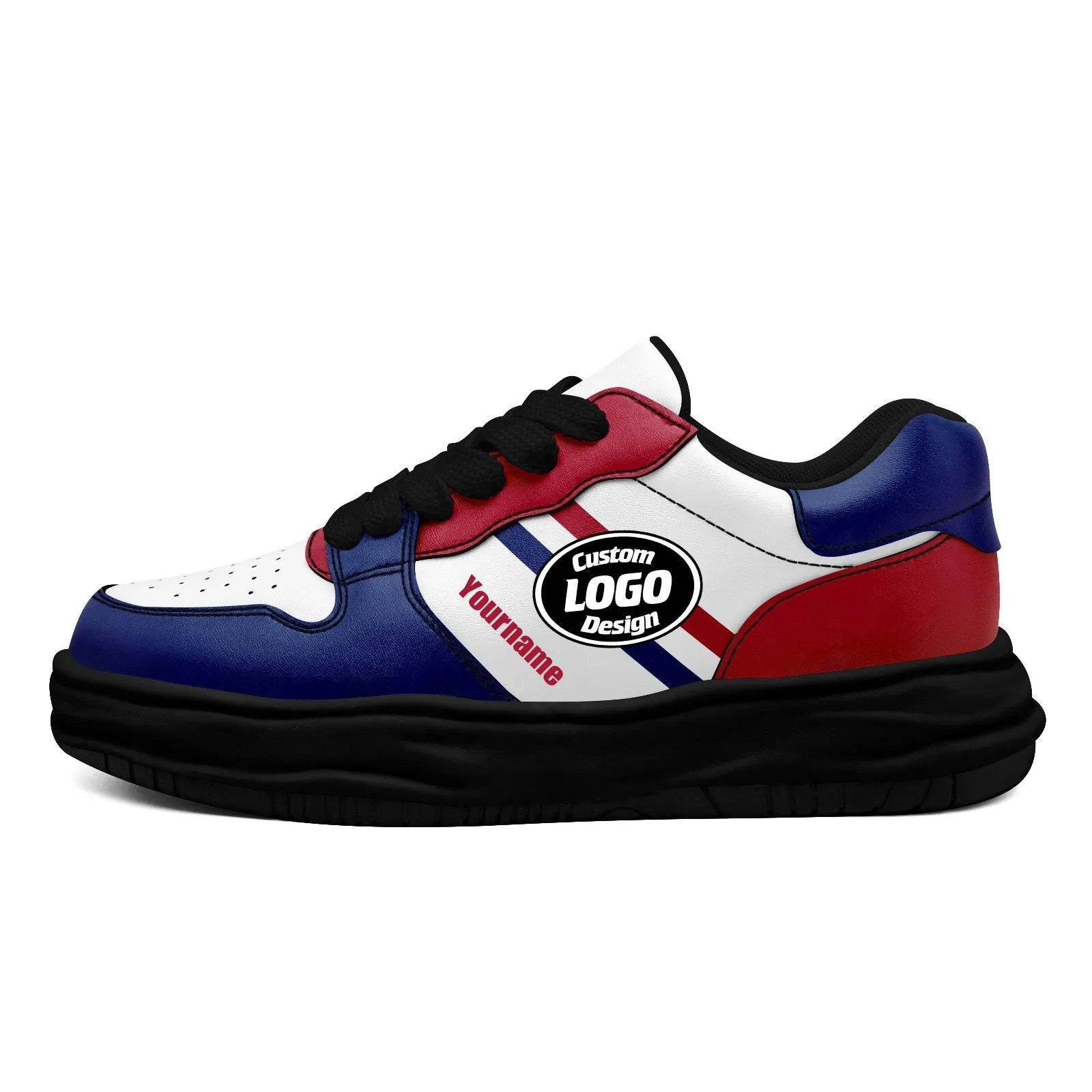 Corporate Gifts,Custom Red Blue New York Shoes Personalized Sneaker FN032-D020389-21
