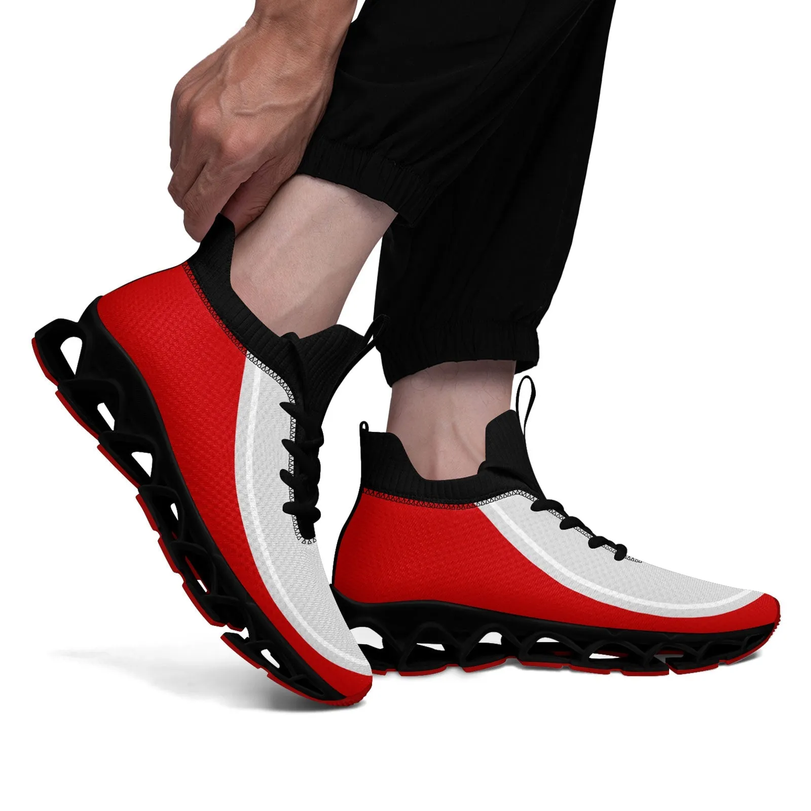 Corporate Gifts,Custom Red Gray Maxsoul Shoes Personalized Sneaker FN030XD-D020388-21