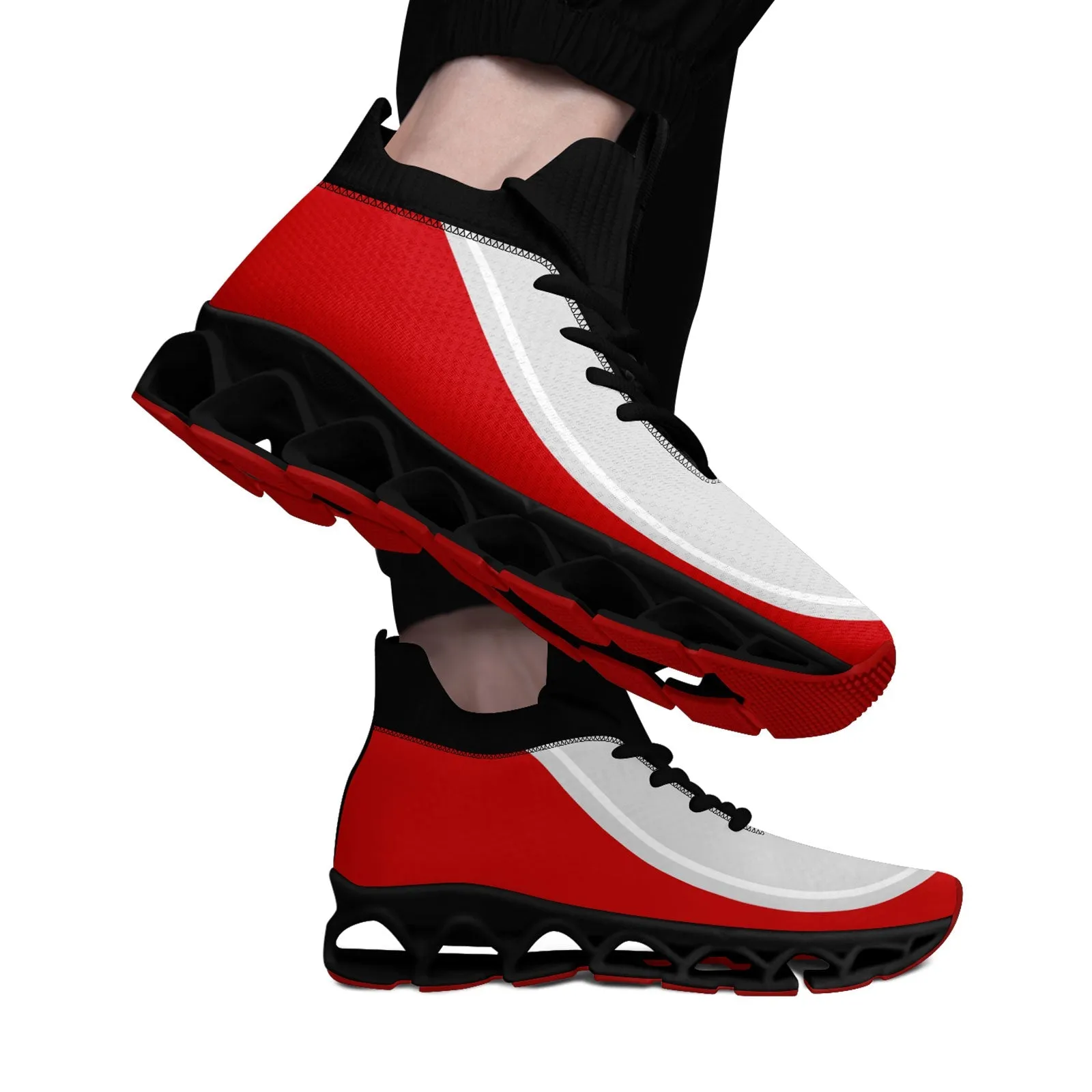 Corporate Gifts,Custom Red Gray Maxsoul Shoes Personalized Sneaker FN030XD-D020388-21