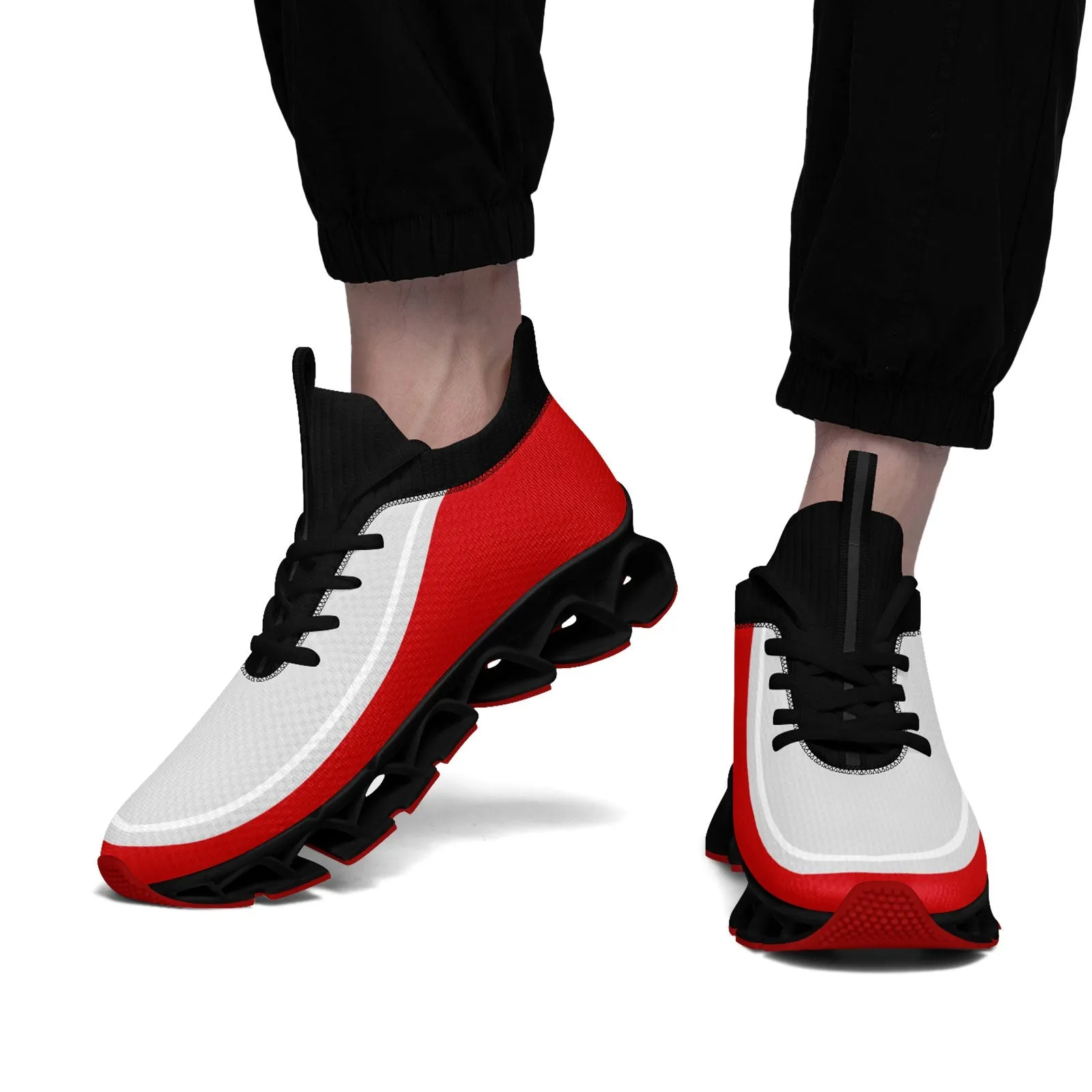 Corporate Gifts,Custom Red Gray Maxsoul Shoes Personalized Sneaker FN030XD-D020388-21