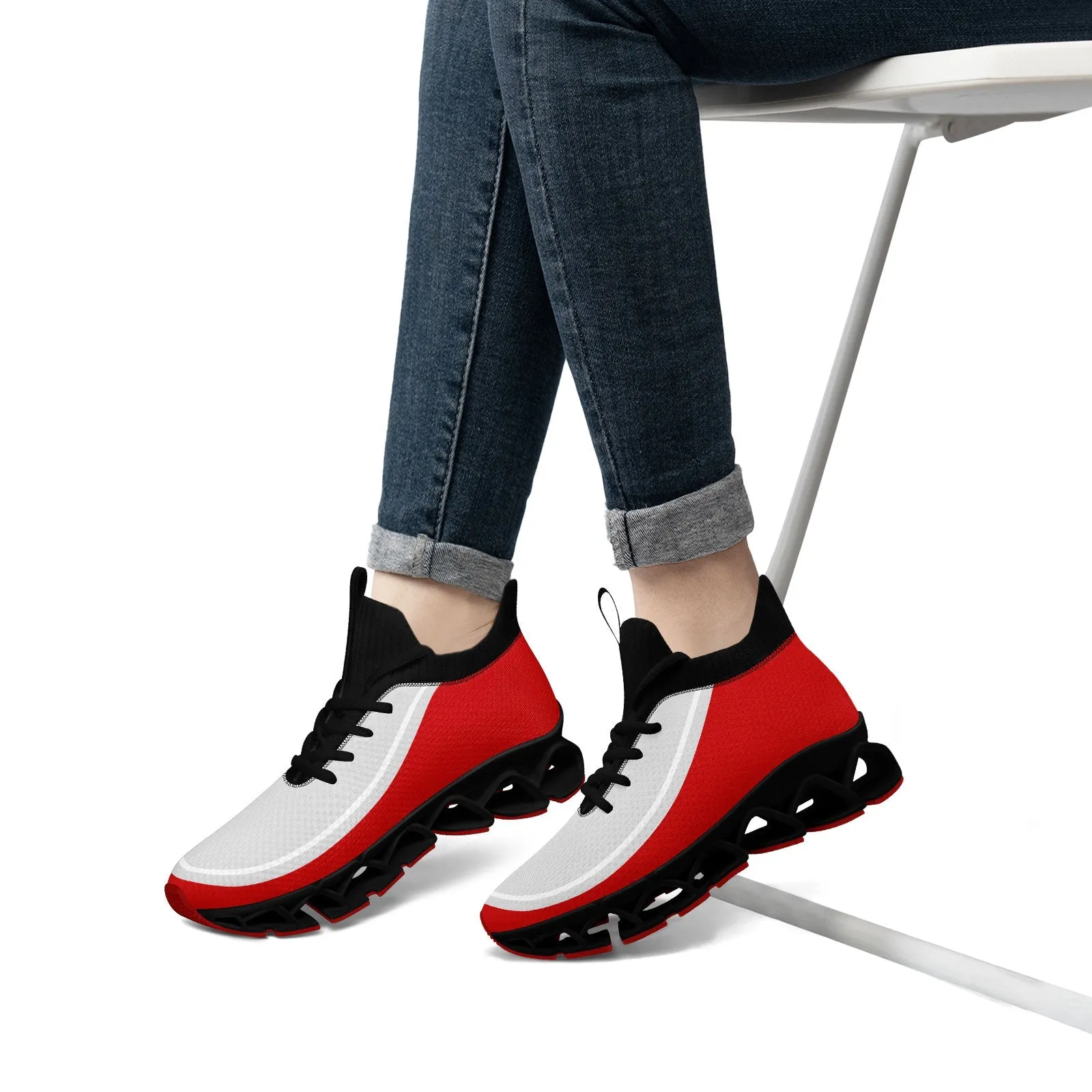 Corporate Gifts,Custom Red Gray Maxsoul Shoes Personalized Sneaker FN030XD-D020388-21