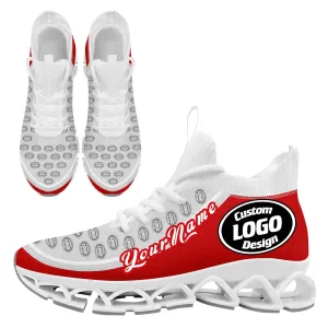 Corporate Gifts,Custom Red Gray Maxsoul Shoes Personalized Sneaker FN030XD-D020388-21