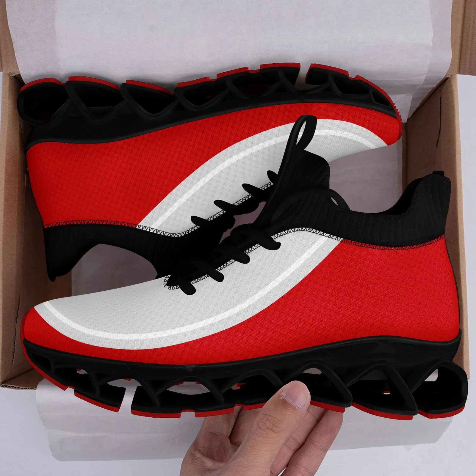Corporate Gifts,Custom Red Gray Maxsoul Shoes Personalized Sneaker FN030XD-D020388-21