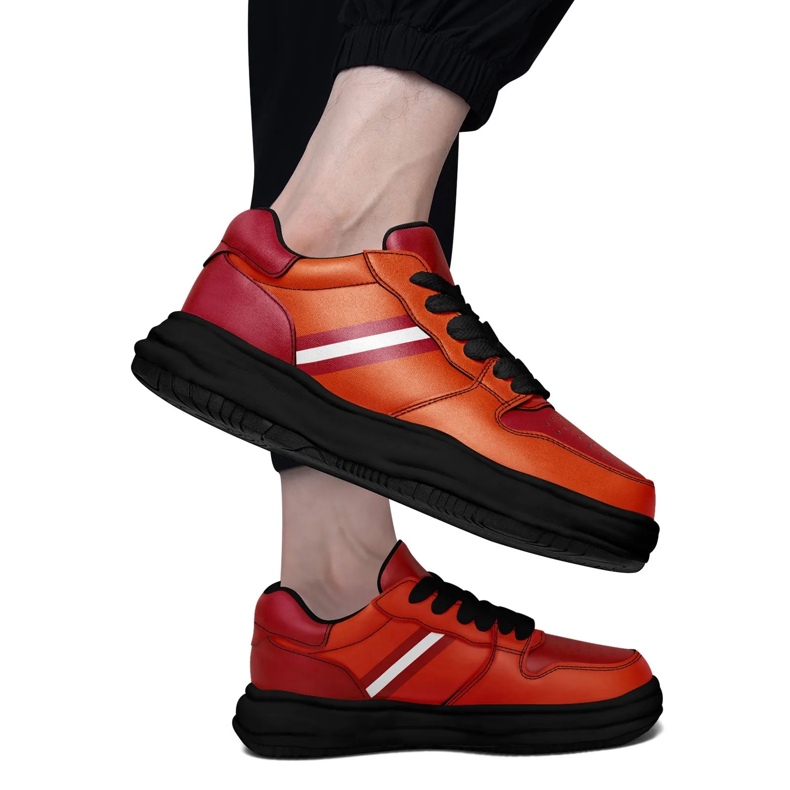 Corporate Gifts,Custom Red Orange Tampa Bay Shoes Personalized Sneaker FN032-D020389-29