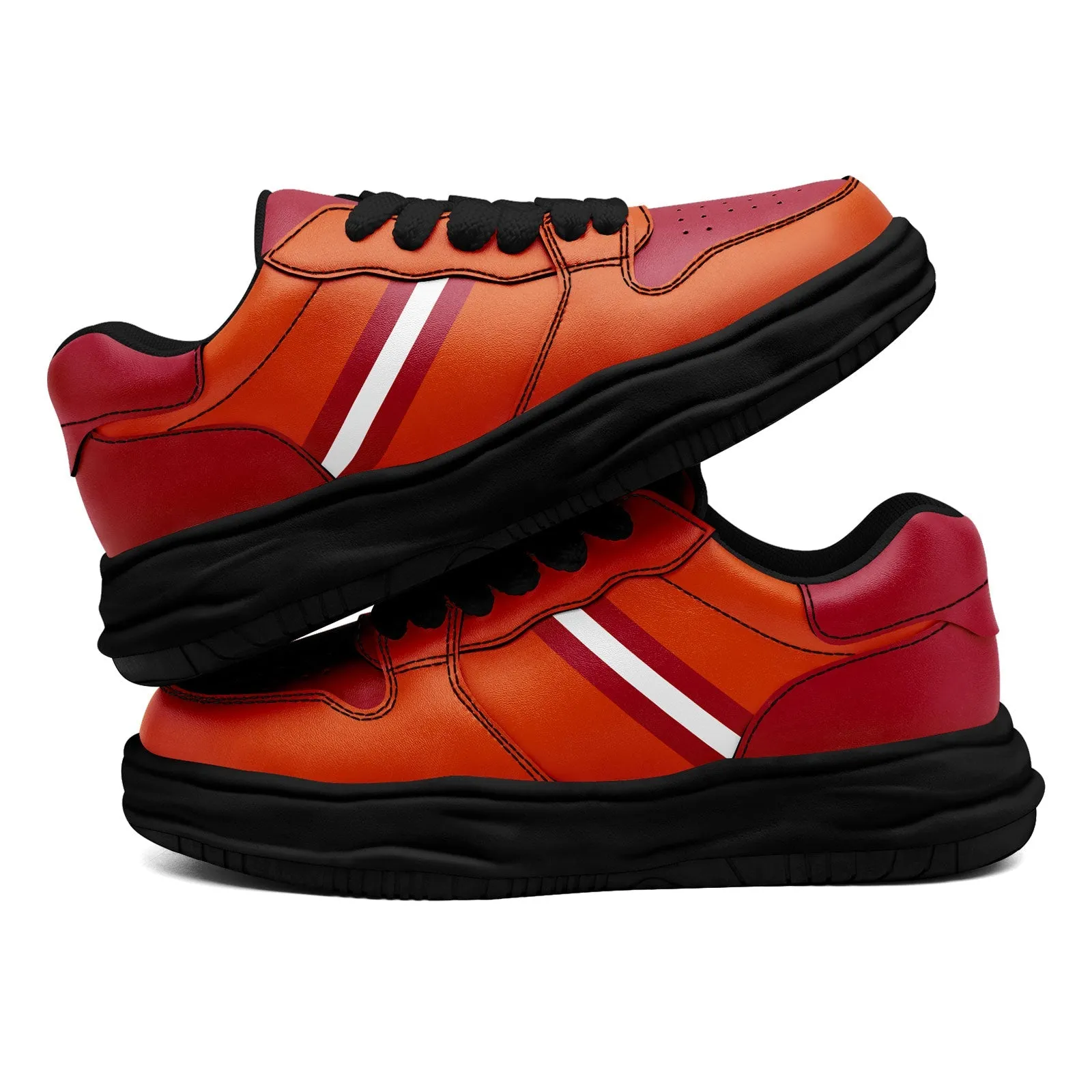 Corporate Gifts,Custom Red Orange Tampa Bay Shoes Personalized Sneaker FN032-D020389-29