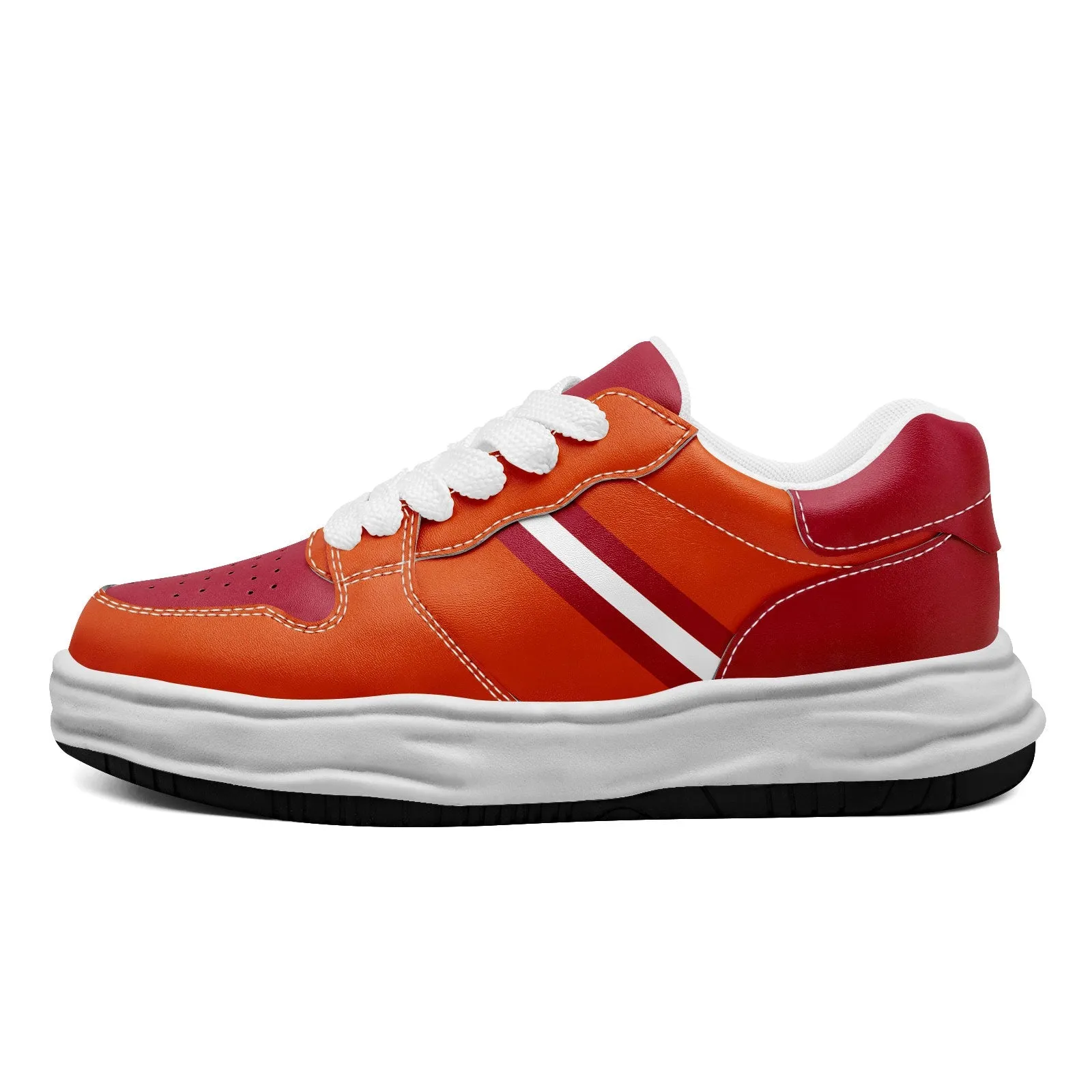 Corporate Gifts,Custom Red Orange Tampa Bay Shoes Personalized Sneaker FN032-D020389-29