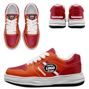 Corporate Gifts,Custom Red Orange Tampa Bay Shoes Personalized Sneaker FN032-D020389-29