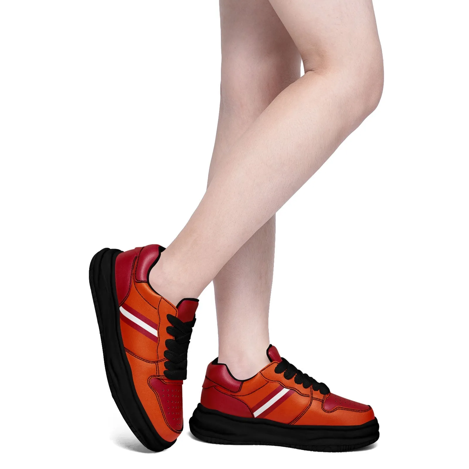 Corporate Gifts,Custom Red Orange Tampa Bay Shoes Personalized Sneaker FN032-D020389-29