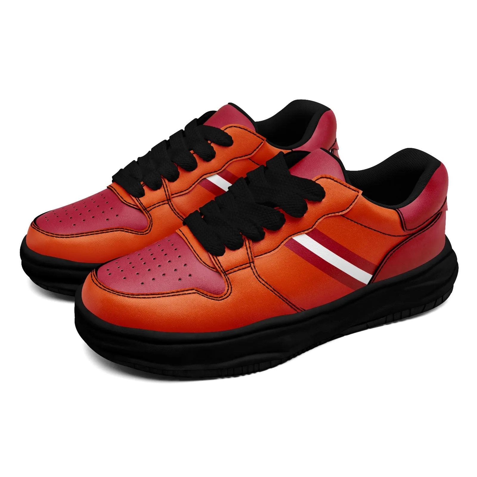 Corporate Gifts,Custom Red Orange Tampa Bay Shoes Personalized Sneaker FN032-D020389-29