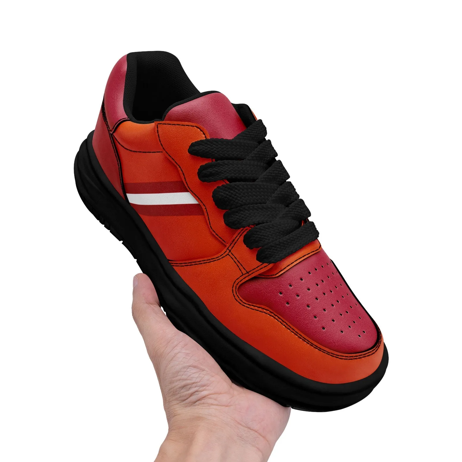 Corporate Gifts,Custom Red Orange Tampa Bay Shoes Personalized Sneaker FN032-D020389-29