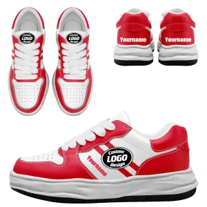 Corporate Gifts,Custom Red White Kansas City Shoes Personalized Sneaker FN032-D020389-18