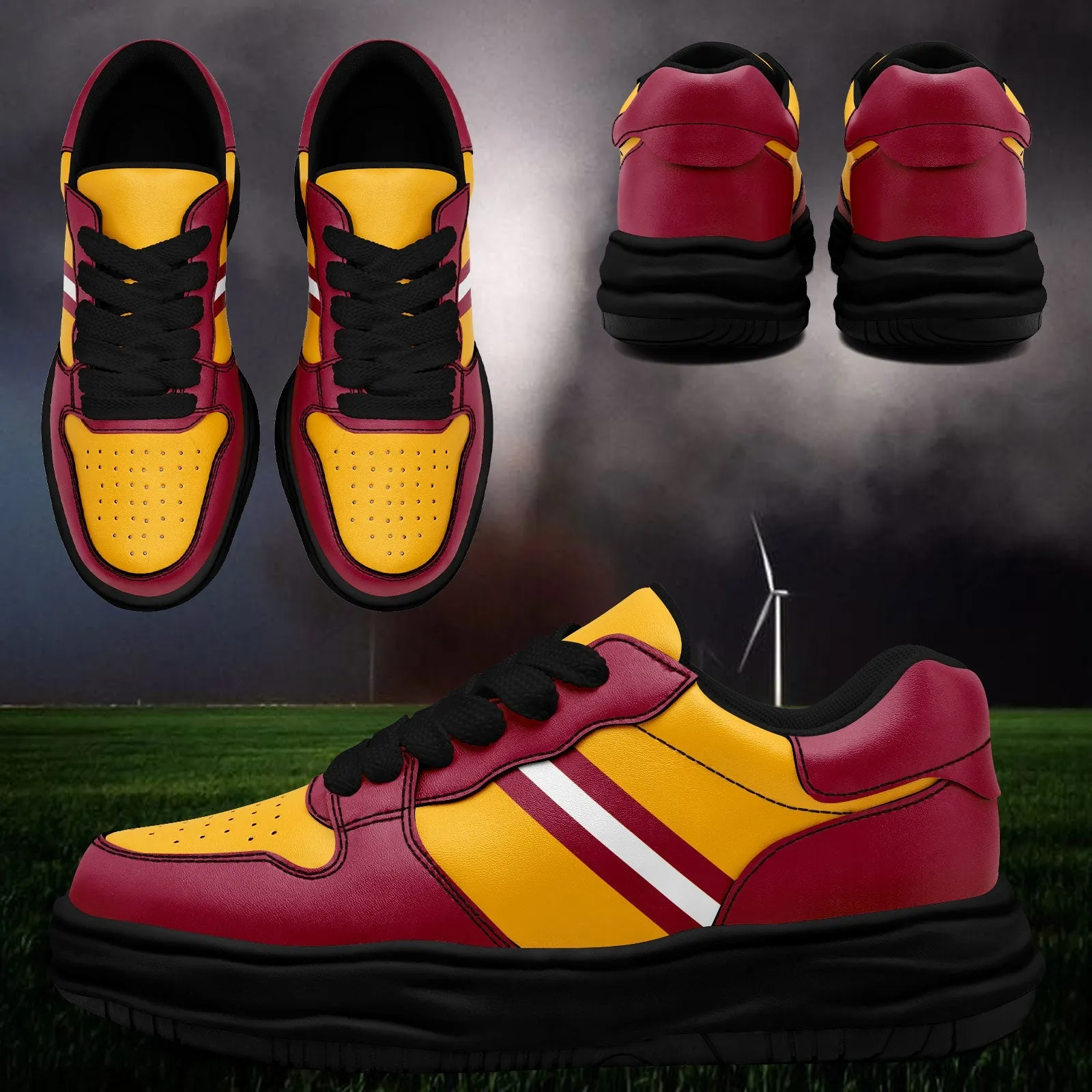 Corporate Gifts,Custom Red Yellow Arizona Shoes Personalized Sneaker FN032-D020389-1