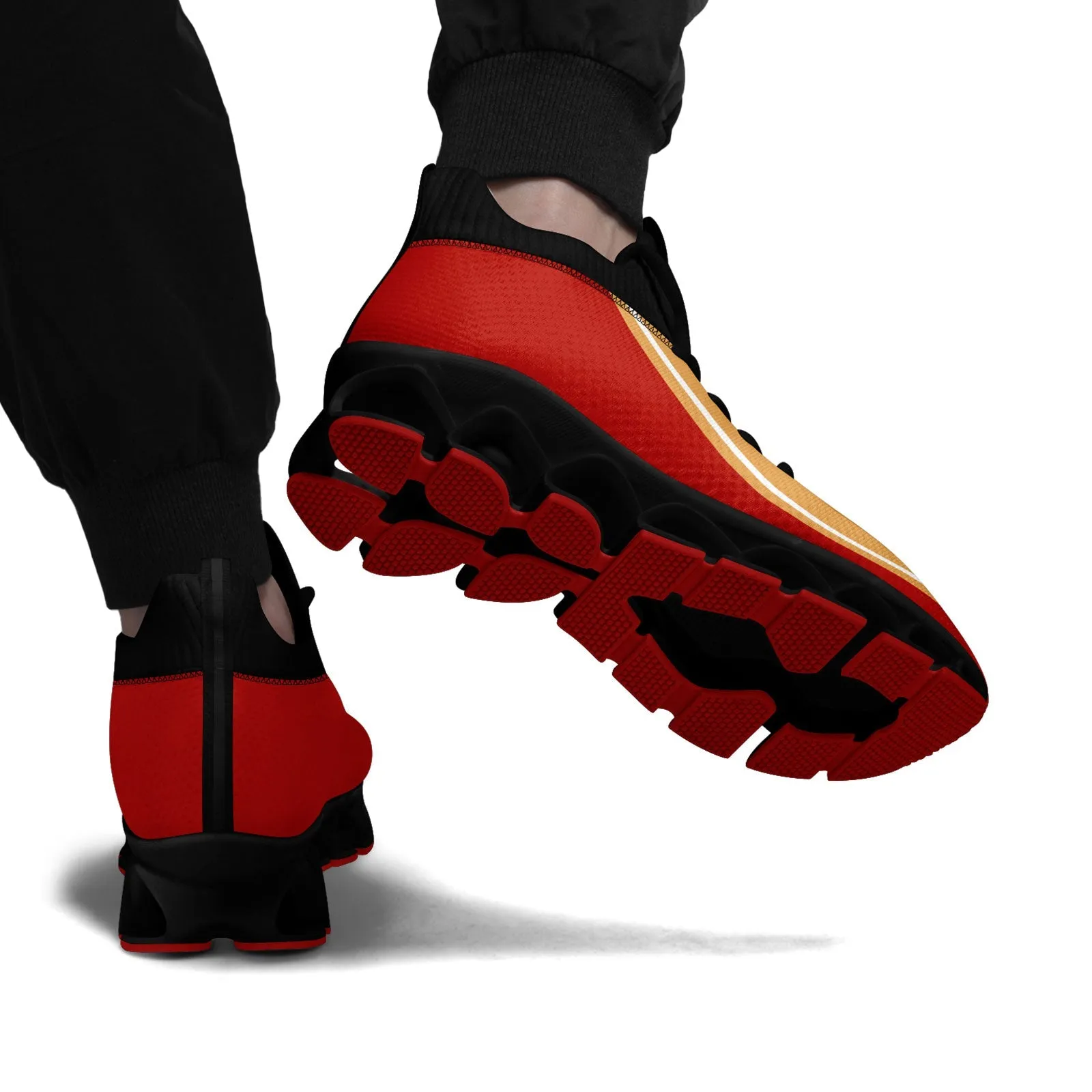 Corporate Gifts,Custom Red Yellow Maxsoul Shoes Personalized Sneaker FN030XD-D020388-11