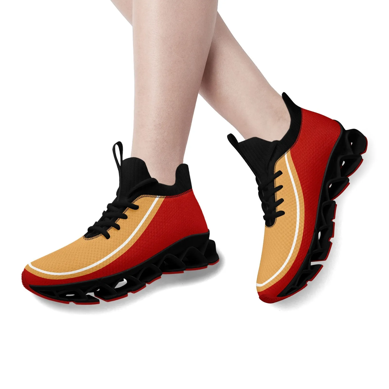 Corporate Gifts,Custom Red Yellow Maxsoul Shoes Personalized Sneaker FN030XD-D020388-11