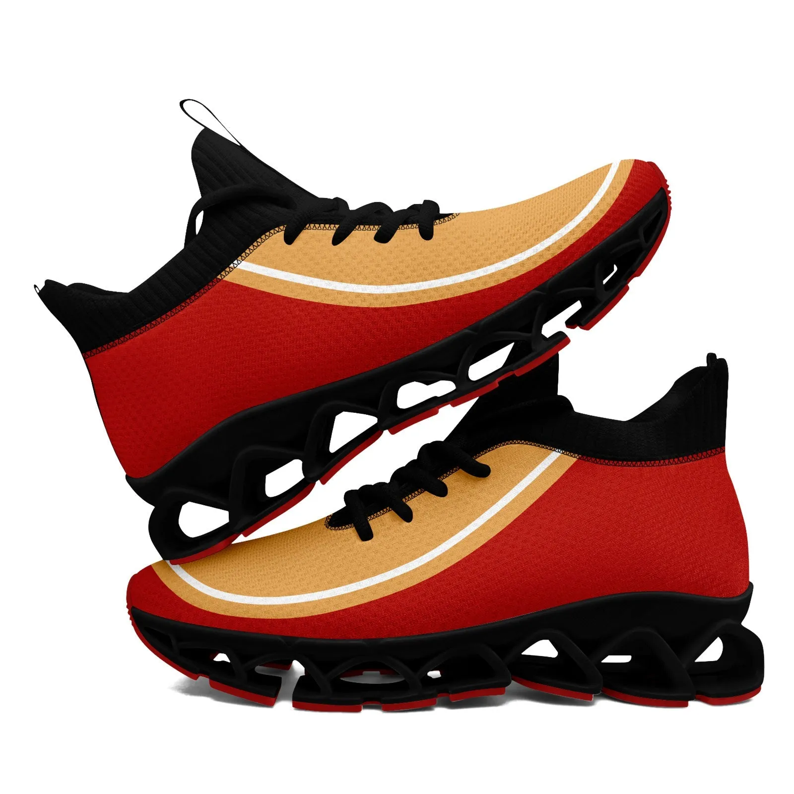 Corporate Gifts,Custom Red Yellow Maxsoul Shoes Personalized Sneaker FN030XD-D020388-11