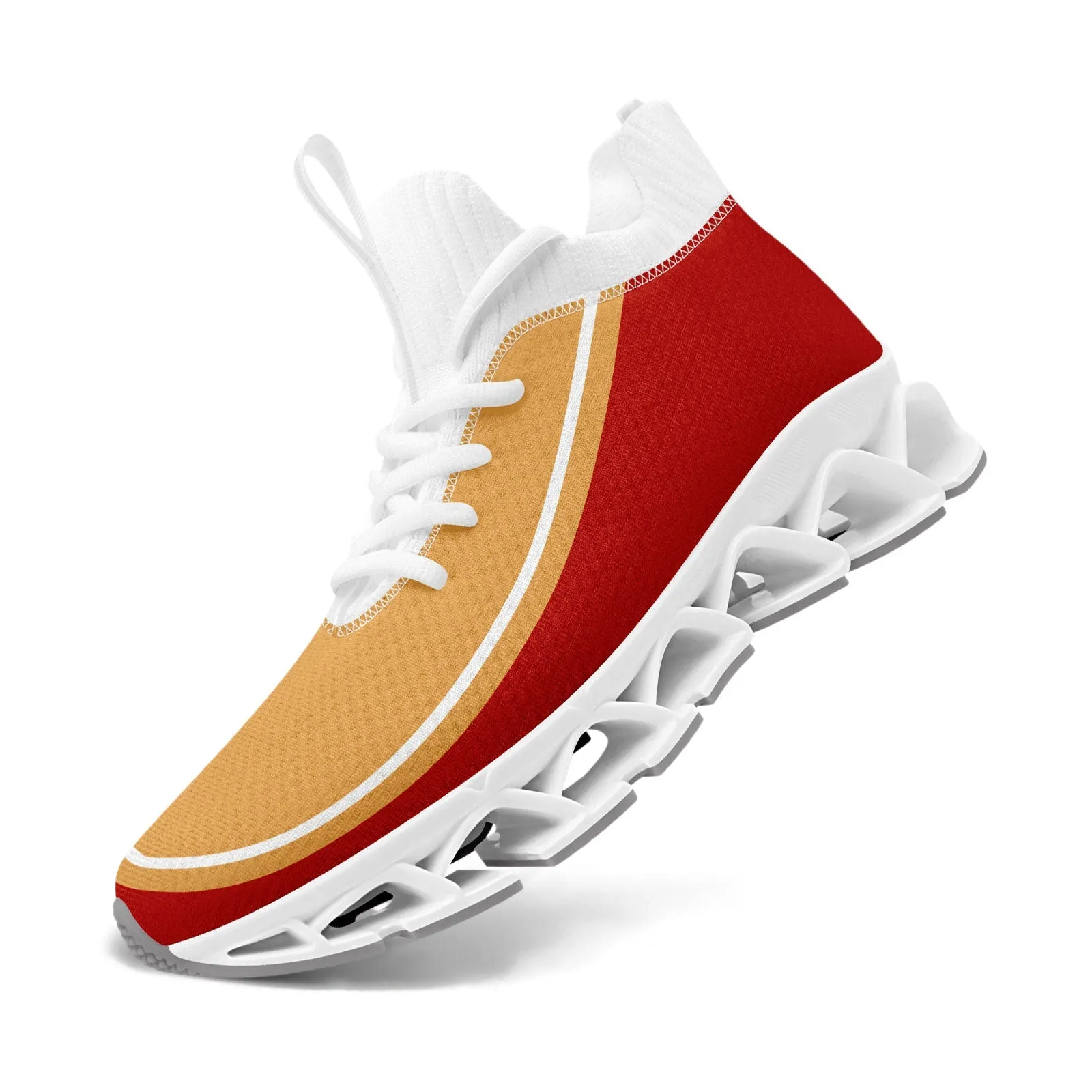 Corporate Gifts,Custom Red Yellow Maxsoul Shoes Personalized Sneaker FN030XD-D020388-11