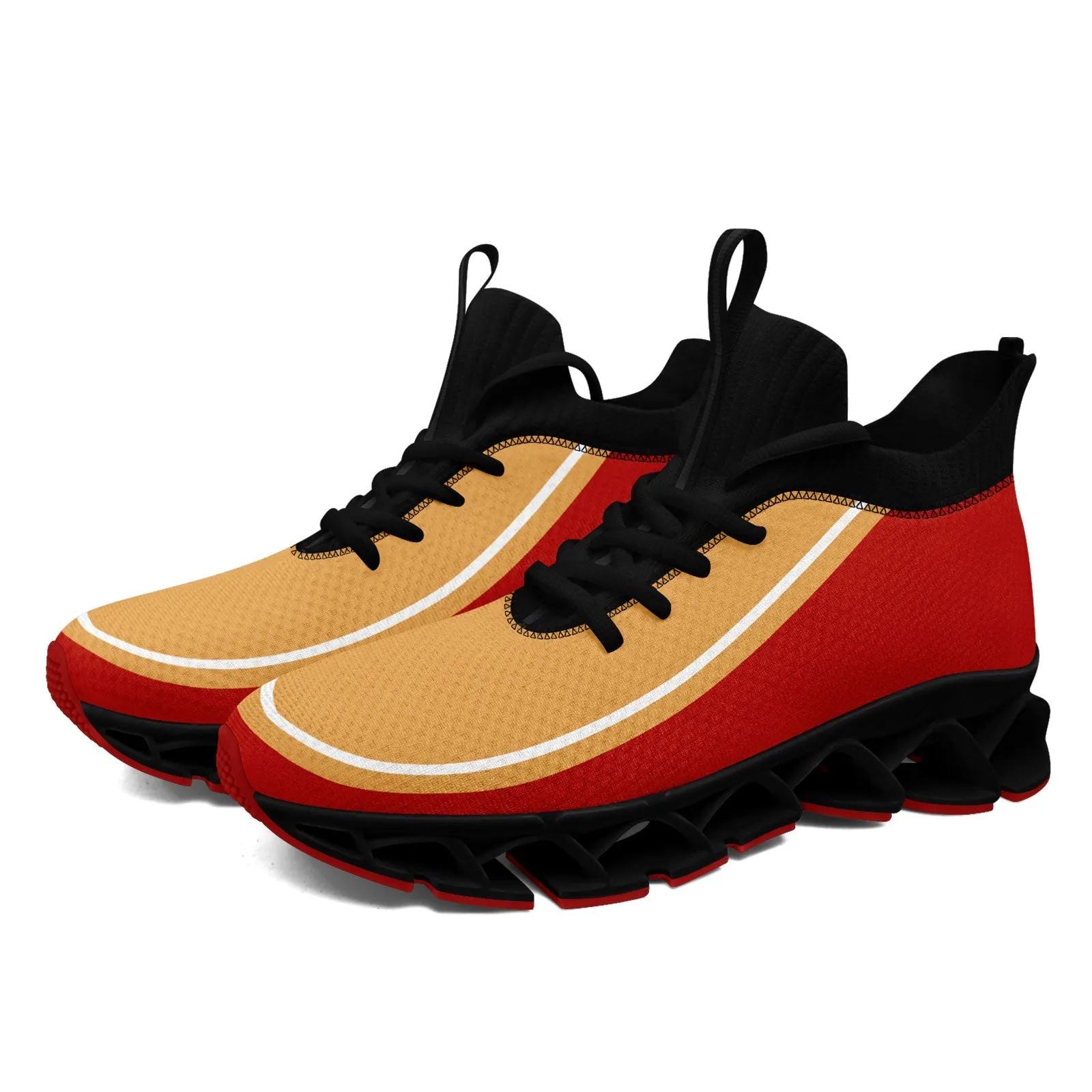 Corporate Gifts,Custom Red Yellow Maxsoul Shoes Personalized Sneaker FN030XD-D020388-11