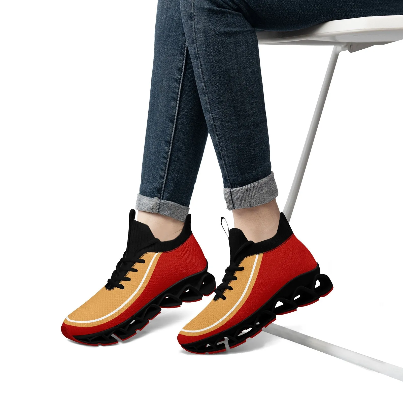 Corporate Gifts,Custom Red Yellow Maxsoul Shoes Personalized Sneaker FN030XD-D020388-11