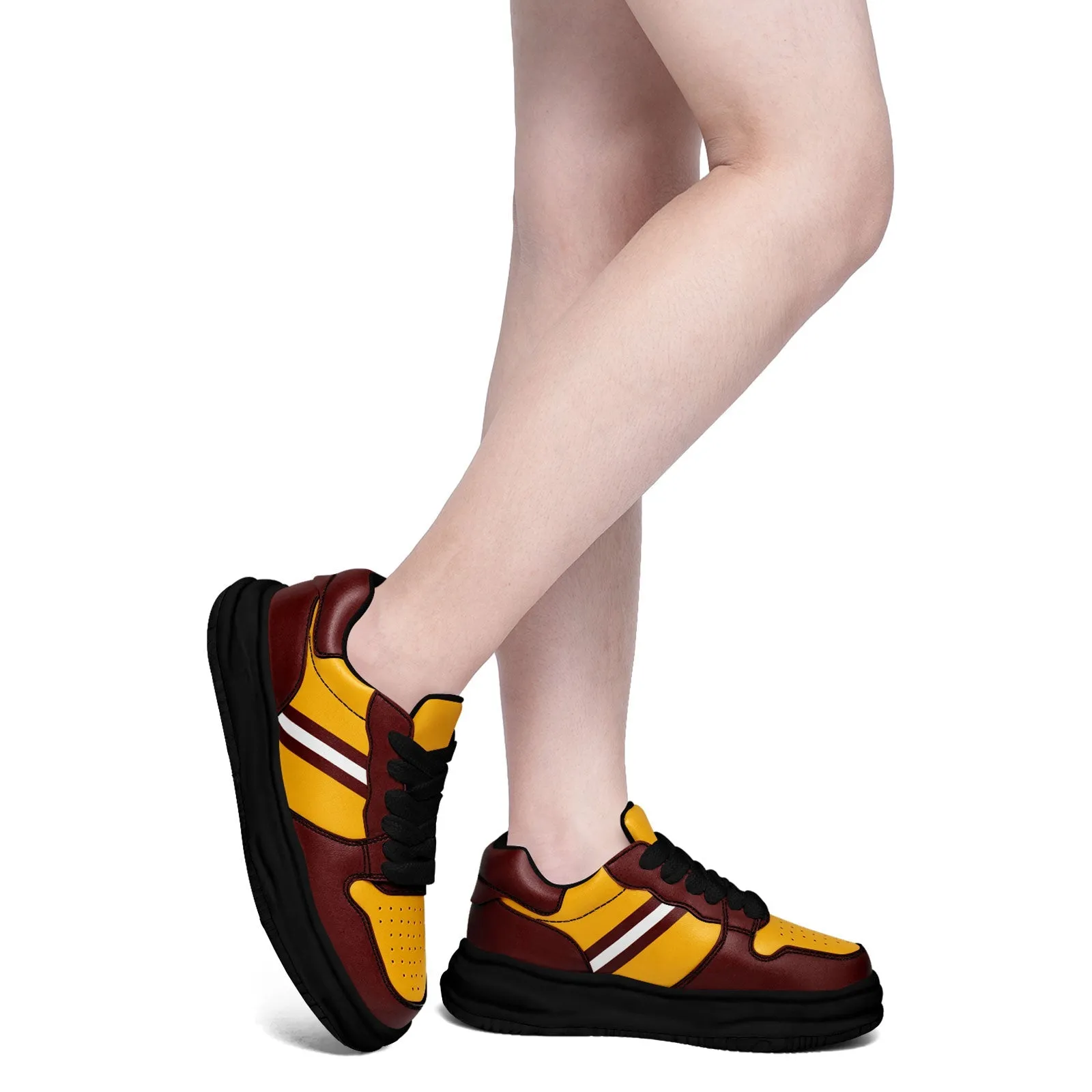 Corporate Gifts,Custom Red Yellow Washington Shoes Personalized Sneaker FN032-D020389-31
