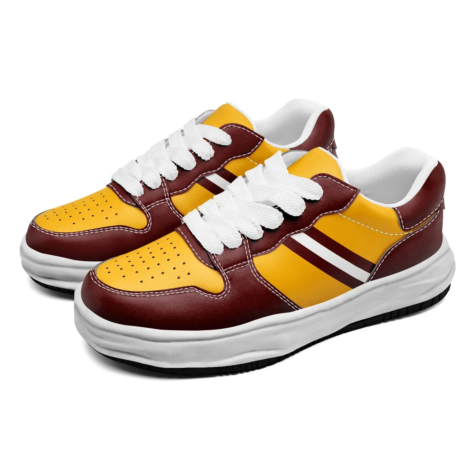 Corporate Gifts,Custom Red Yellow Washington Shoes Personalized Sneaker FN032-D020389-31