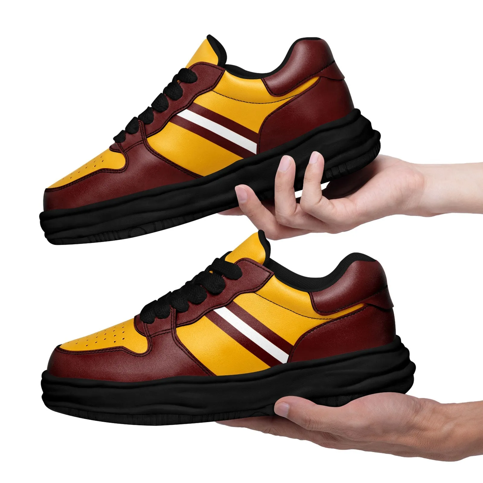 Corporate Gifts,Custom Red Yellow Washington Shoes Personalized Sneaker FN032-D020389-31