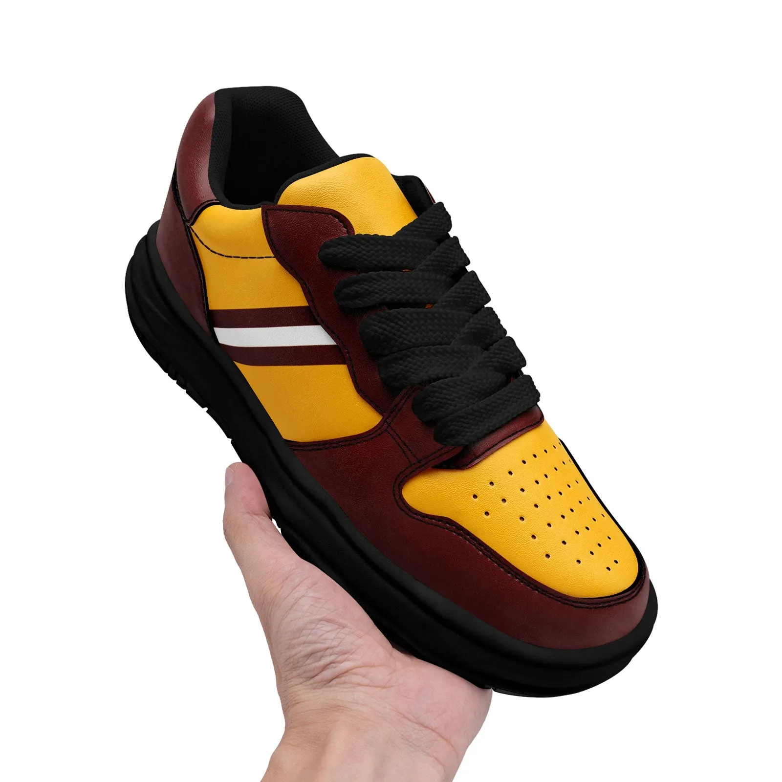 Corporate Gifts,Custom Red Yellow Washington Shoes Personalized Sneaker FN032-D020389-31