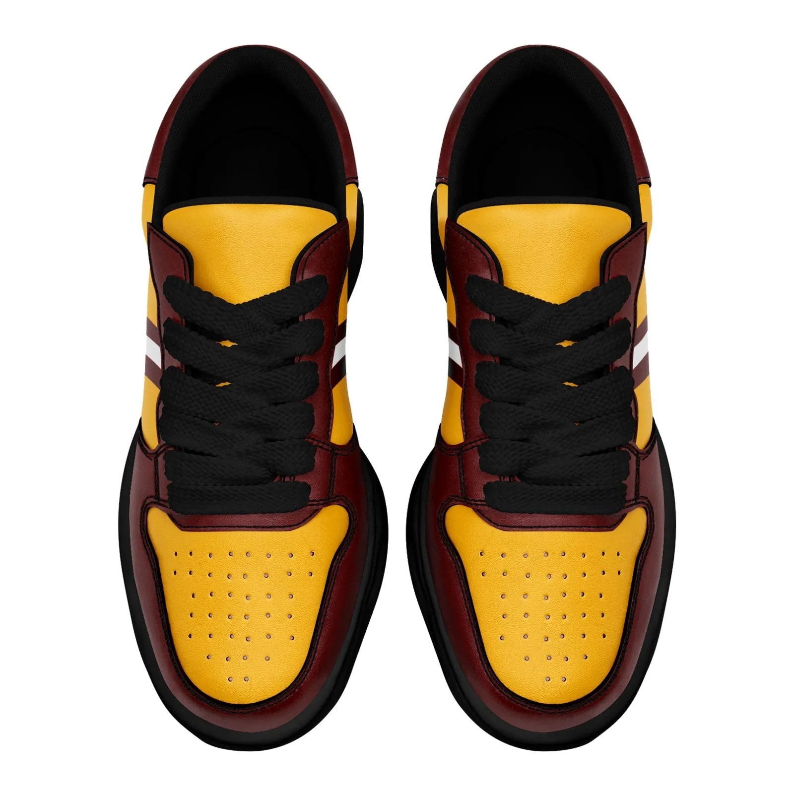 Corporate Gifts,Custom Red Yellow Washington Shoes Personalized Sneaker FN032-D020389-31