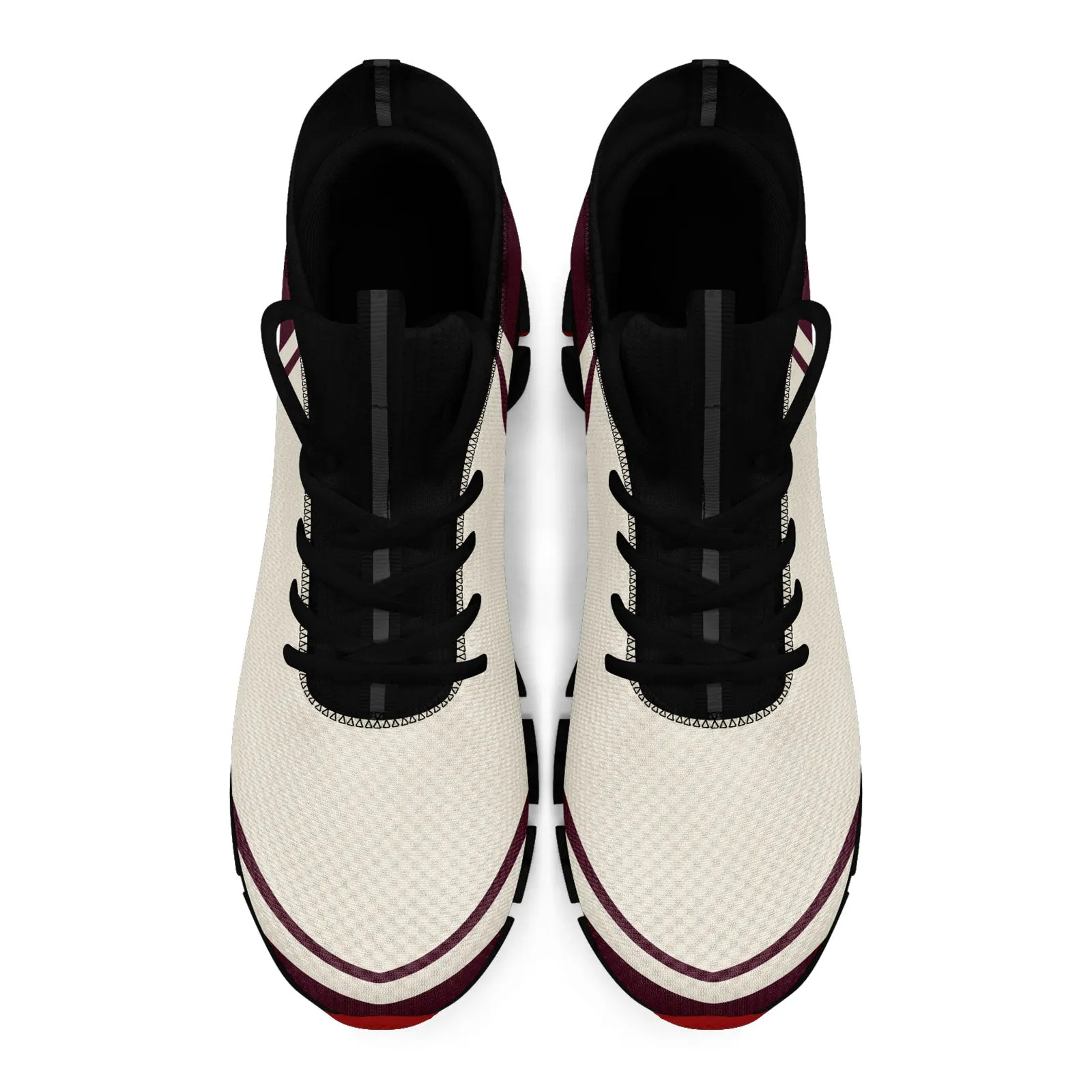 Corporate Gifts,Custom Rose Carmine Cream Maxsoul Shoes Personalized Sneaker FN030XD-D020388-17