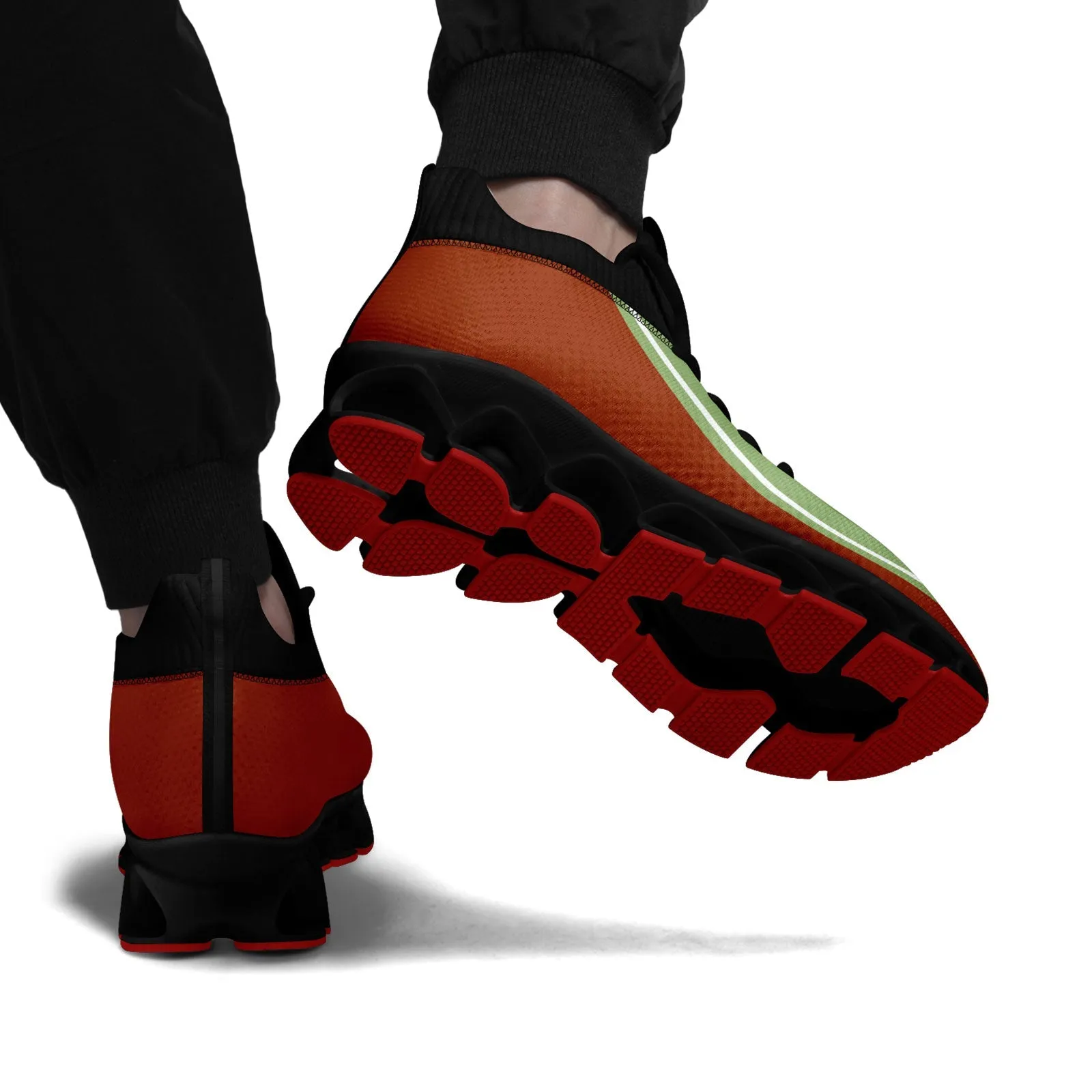 Corporate Gifts,Custom Rust Red Green Maxsoul Shoes Personalized Sneaker FN030XD-D020388-23