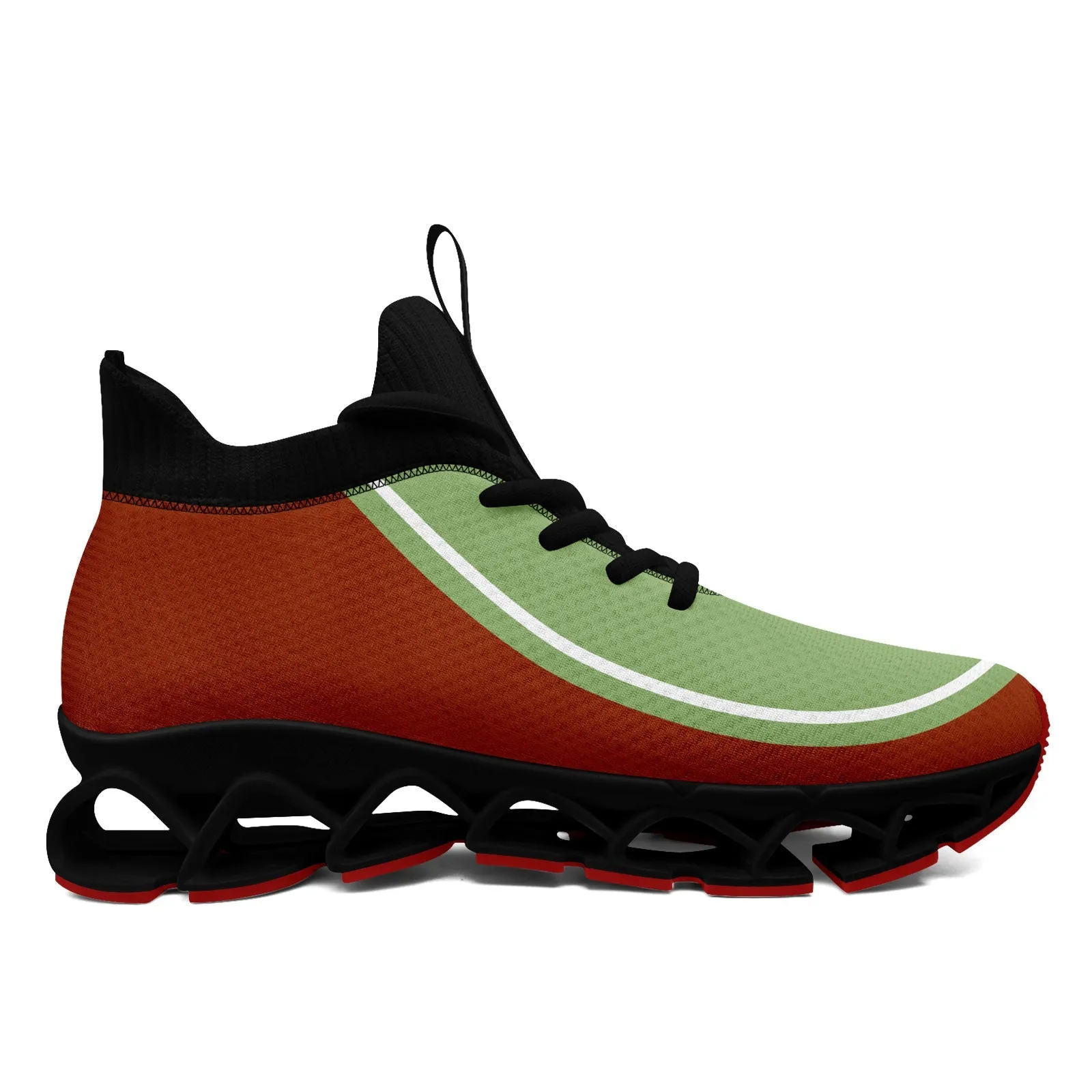 Corporate Gifts,Custom Rust Red Green Maxsoul Shoes Personalized Sneaker FN030XD-D020388-23