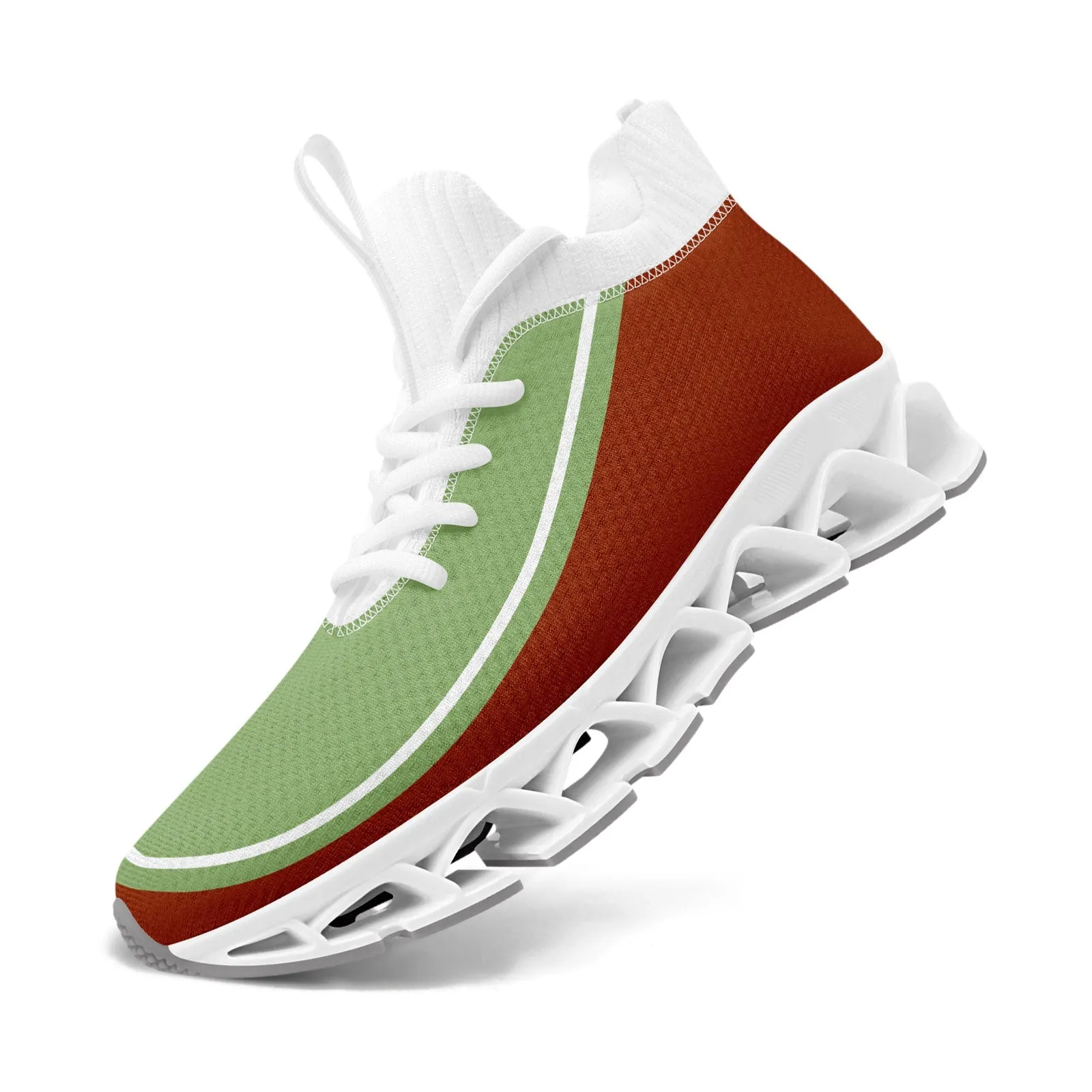 Corporate Gifts,Custom Rust Red Green Maxsoul Shoes Personalized Sneaker FN030XD-D020388-23