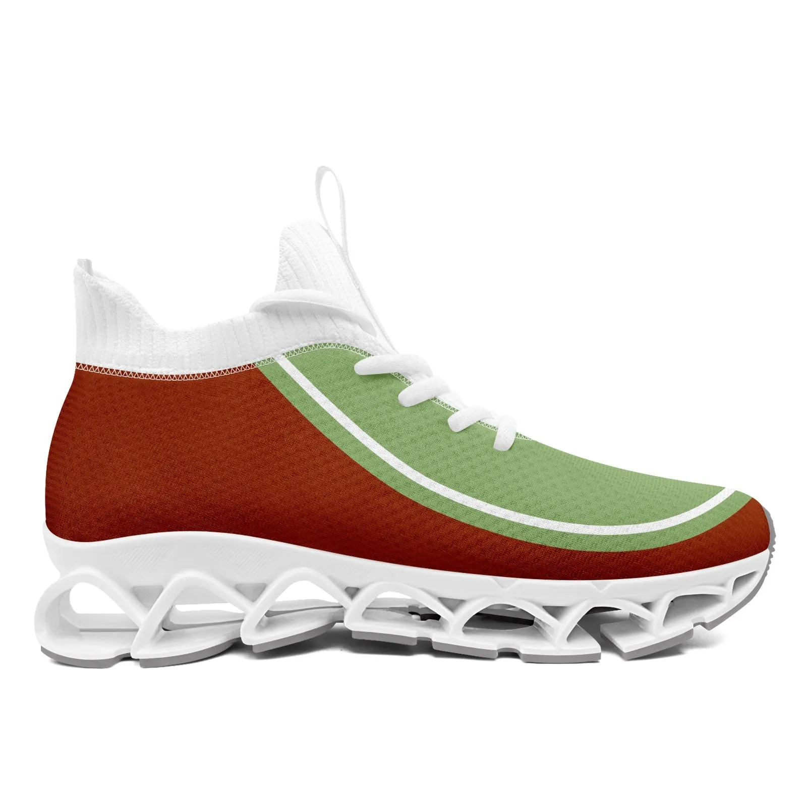 Corporate Gifts,Custom Rust Red Green Maxsoul Shoes Personalized Sneaker FN030XD-D020388-23