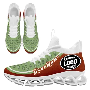Corporate Gifts,Custom Rust Red Green Maxsoul Shoes Personalized Sneaker FN030XD-D020388-23