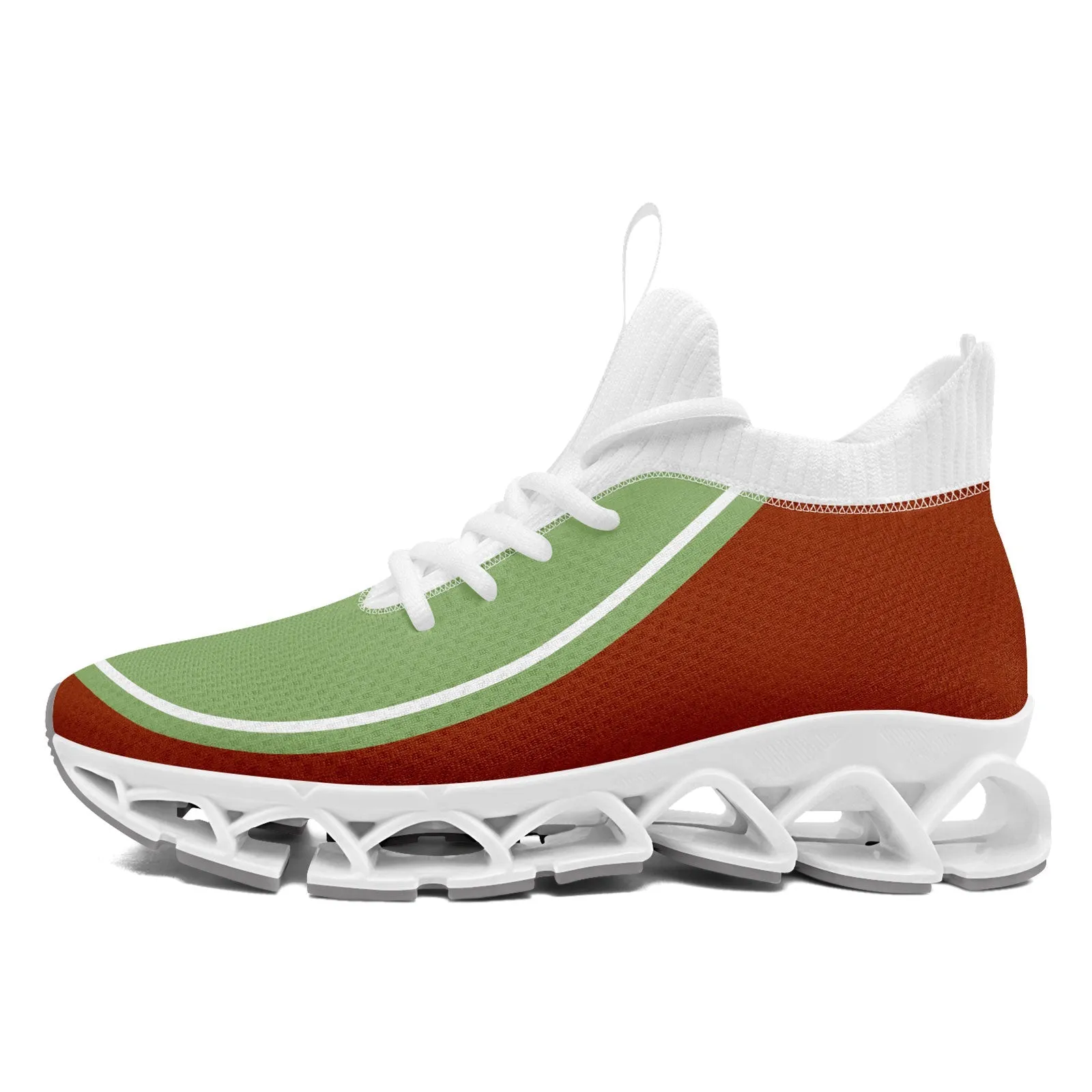 Corporate Gifts,Custom Rust Red Green Maxsoul Shoes Personalized Sneaker FN030XD-D020388-23