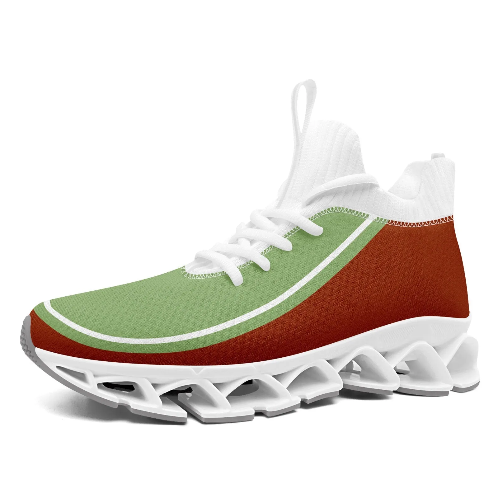 Corporate Gifts,Custom Rust Red Green Maxsoul Shoes Personalized Sneaker FN030XD-D020388-23