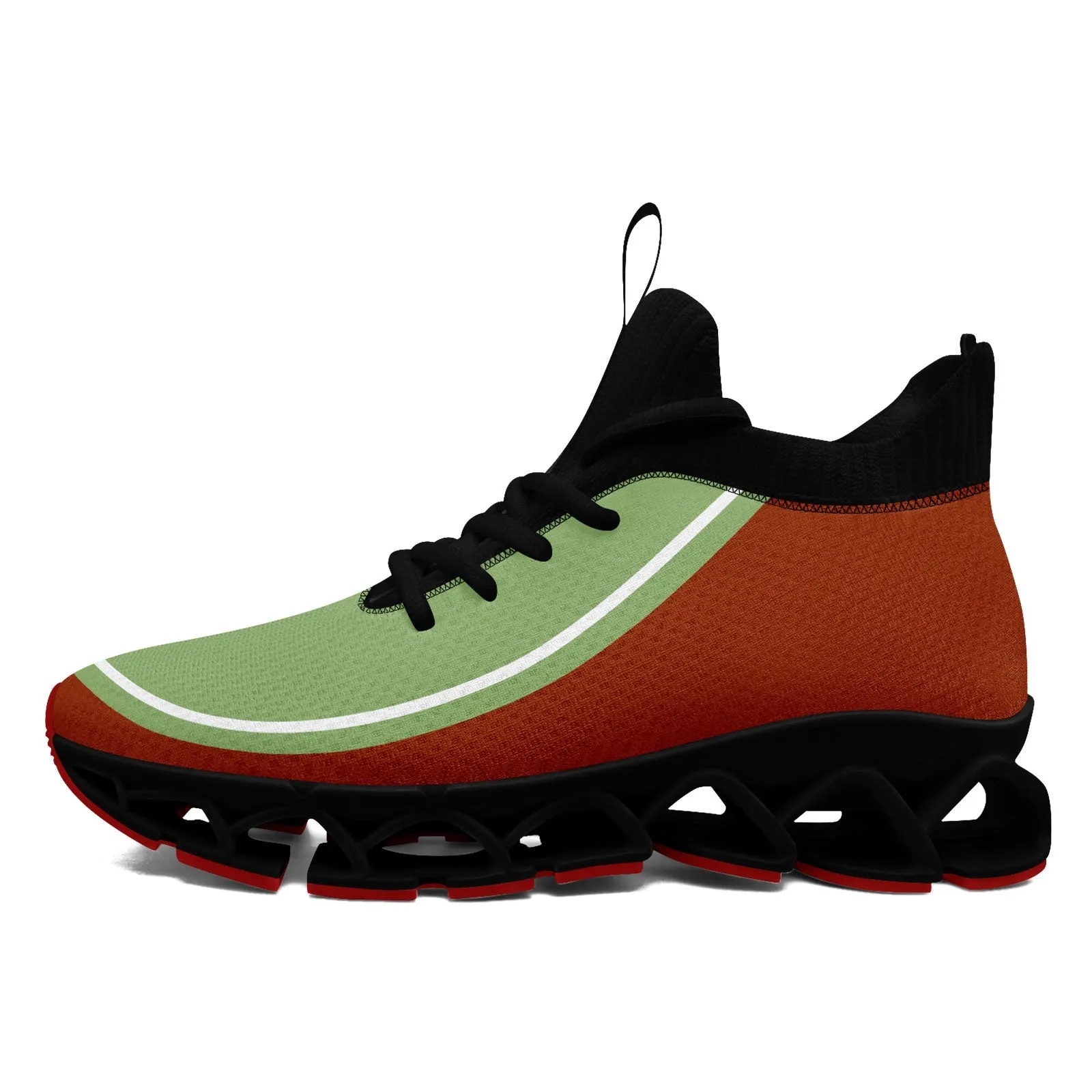 Corporate Gifts,Custom Rust Red Green Maxsoul Shoes Personalized Sneaker FN030XD-D020388-23