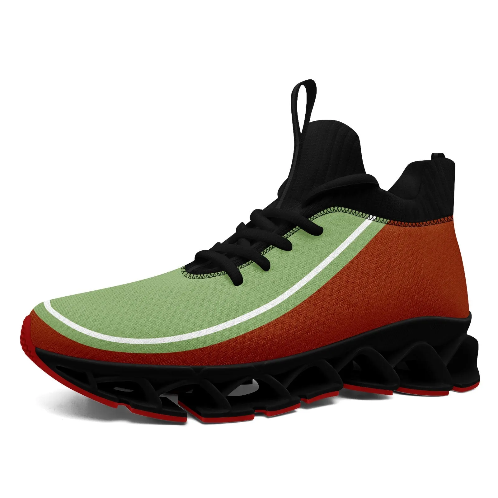 Corporate Gifts,Custom Rust Red Green Maxsoul Shoes Personalized Sneaker FN030XD-D020388-23