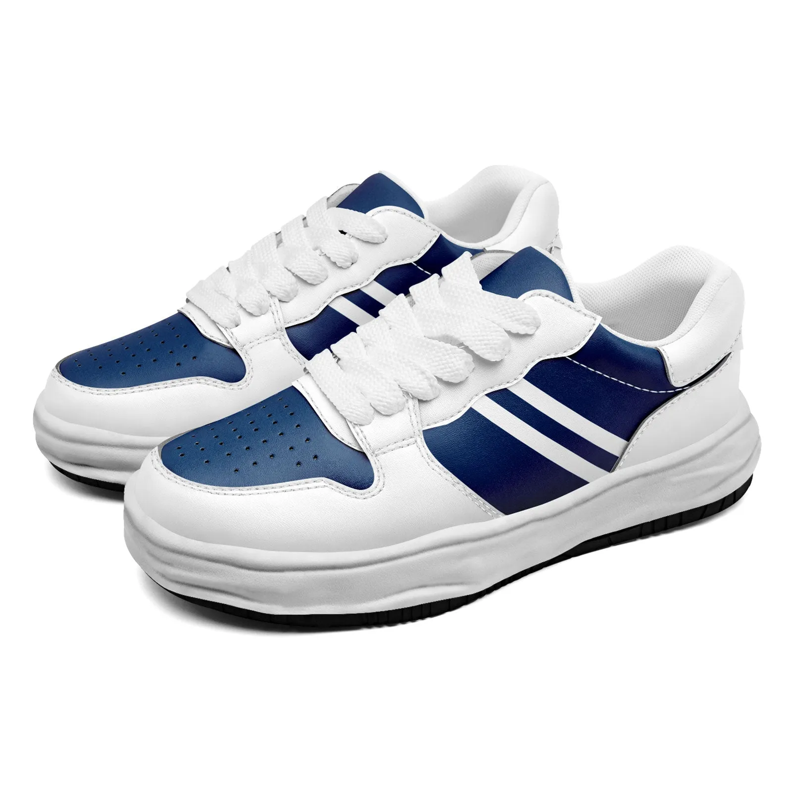 Corporate Gifts,Custom White Blue Indianapolis Shoes Personalized Sneaker FN032-D020389-14