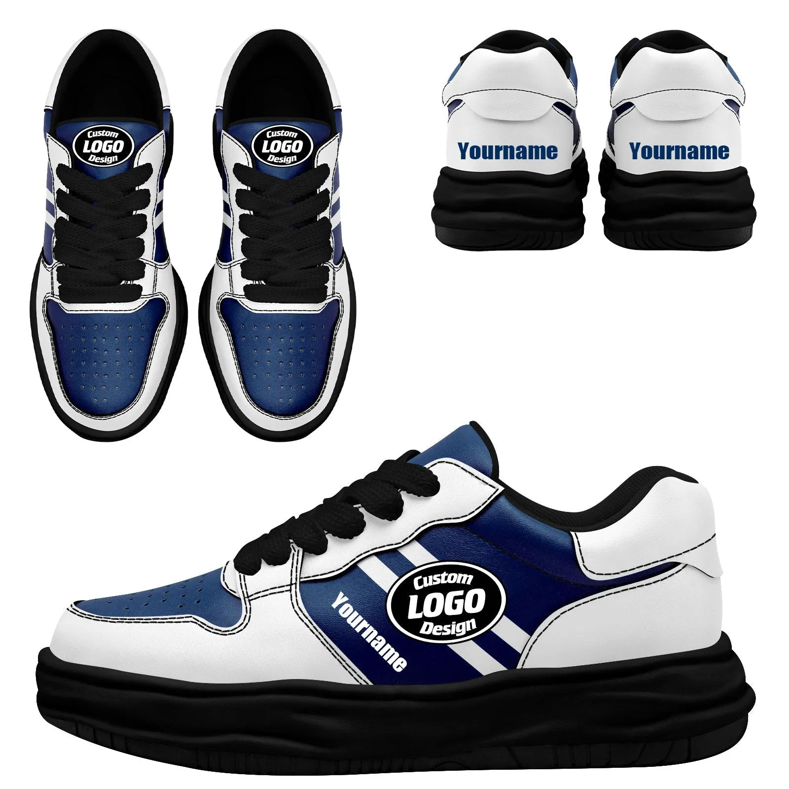 Corporate Gifts,Custom White Blue Indianapolis Shoes Personalized Sneaker FN032-D020389-14