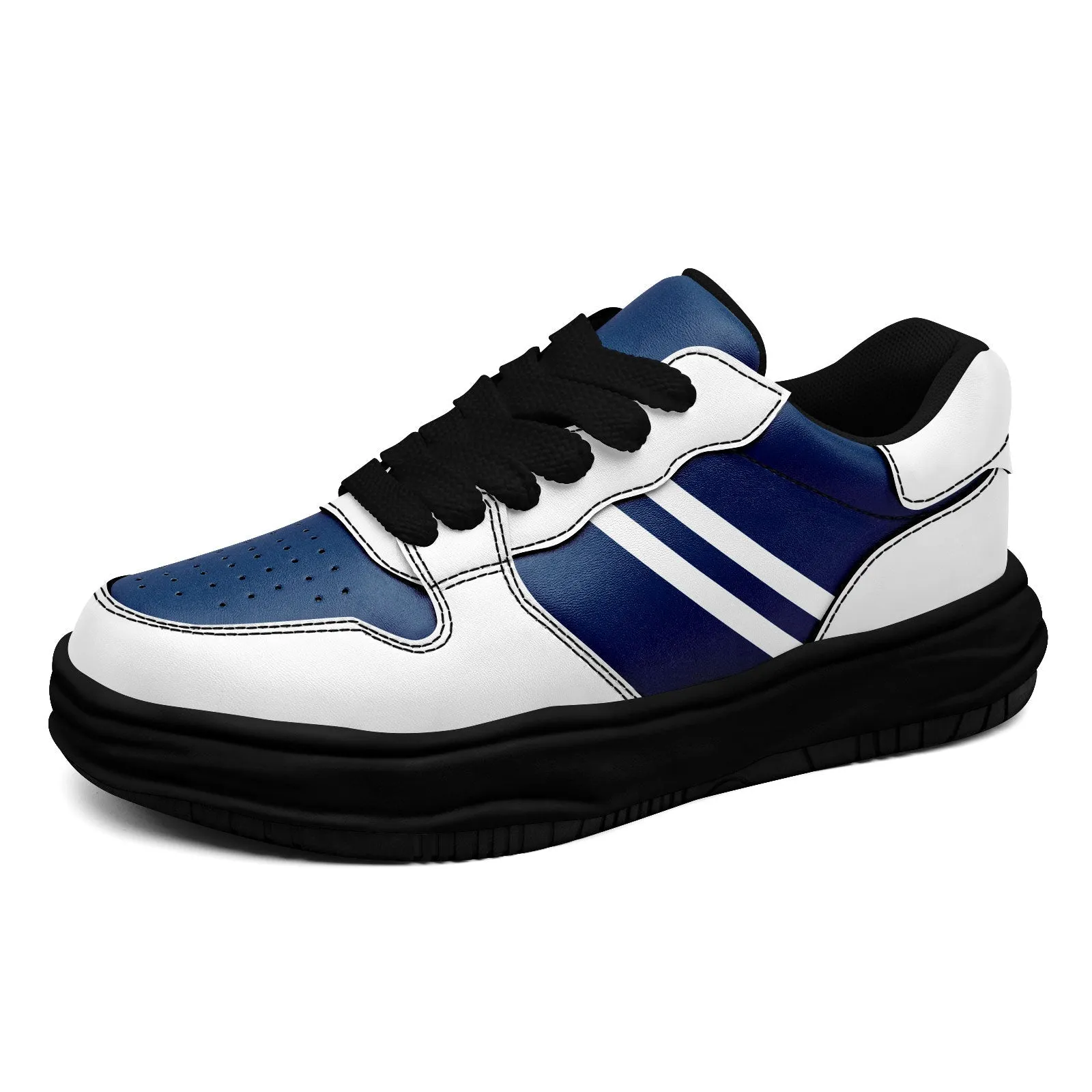 Corporate Gifts,Custom White Blue Indianapolis Shoes Personalized Sneaker FN032-D020389-14