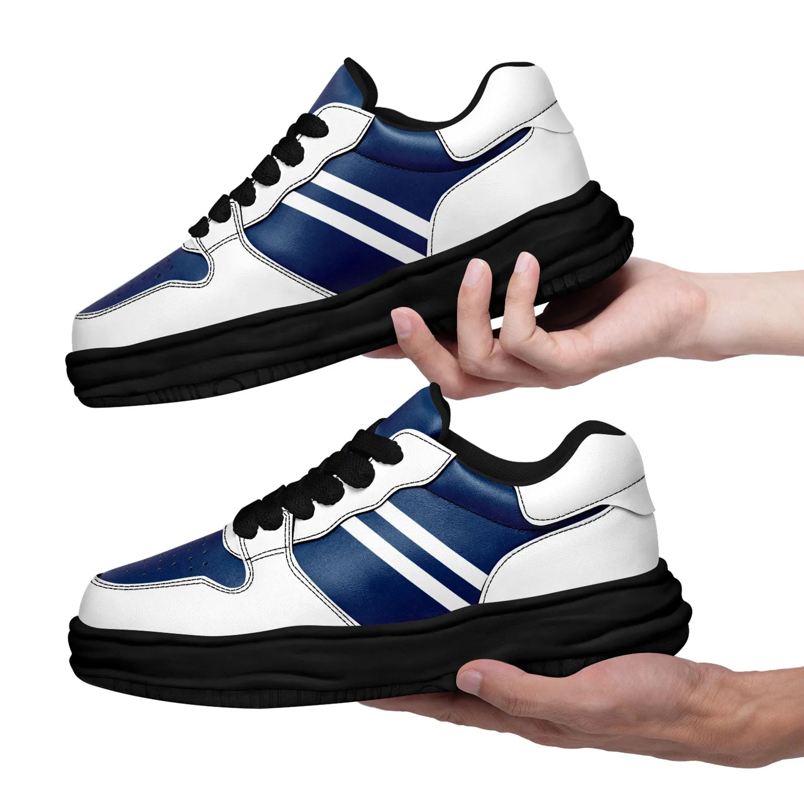 Corporate Gifts,Custom White Blue Indianapolis Shoes Personalized Sneaker FN032-D020389-14